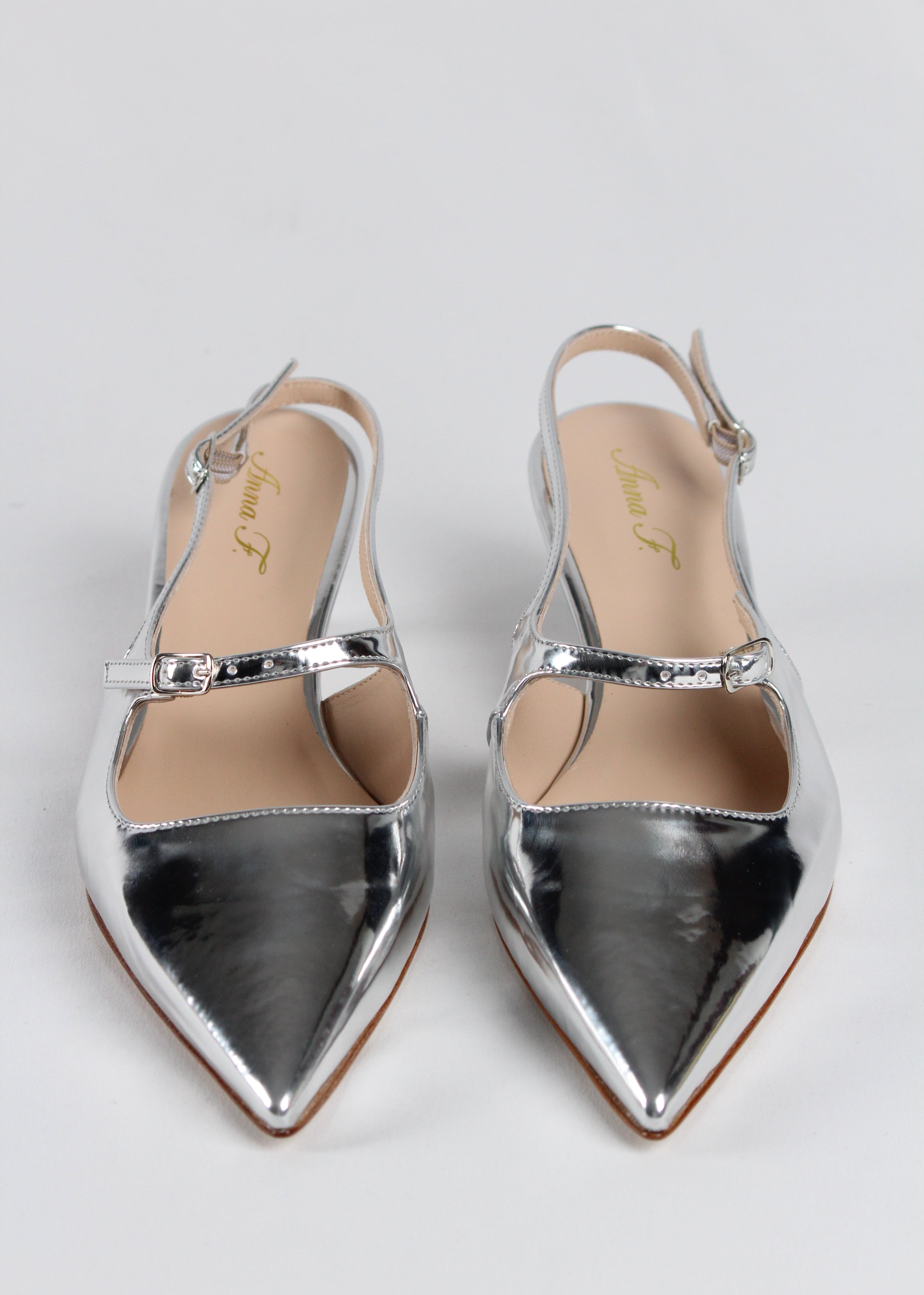 1848  SLING BACK LAMINATO ARGENTO