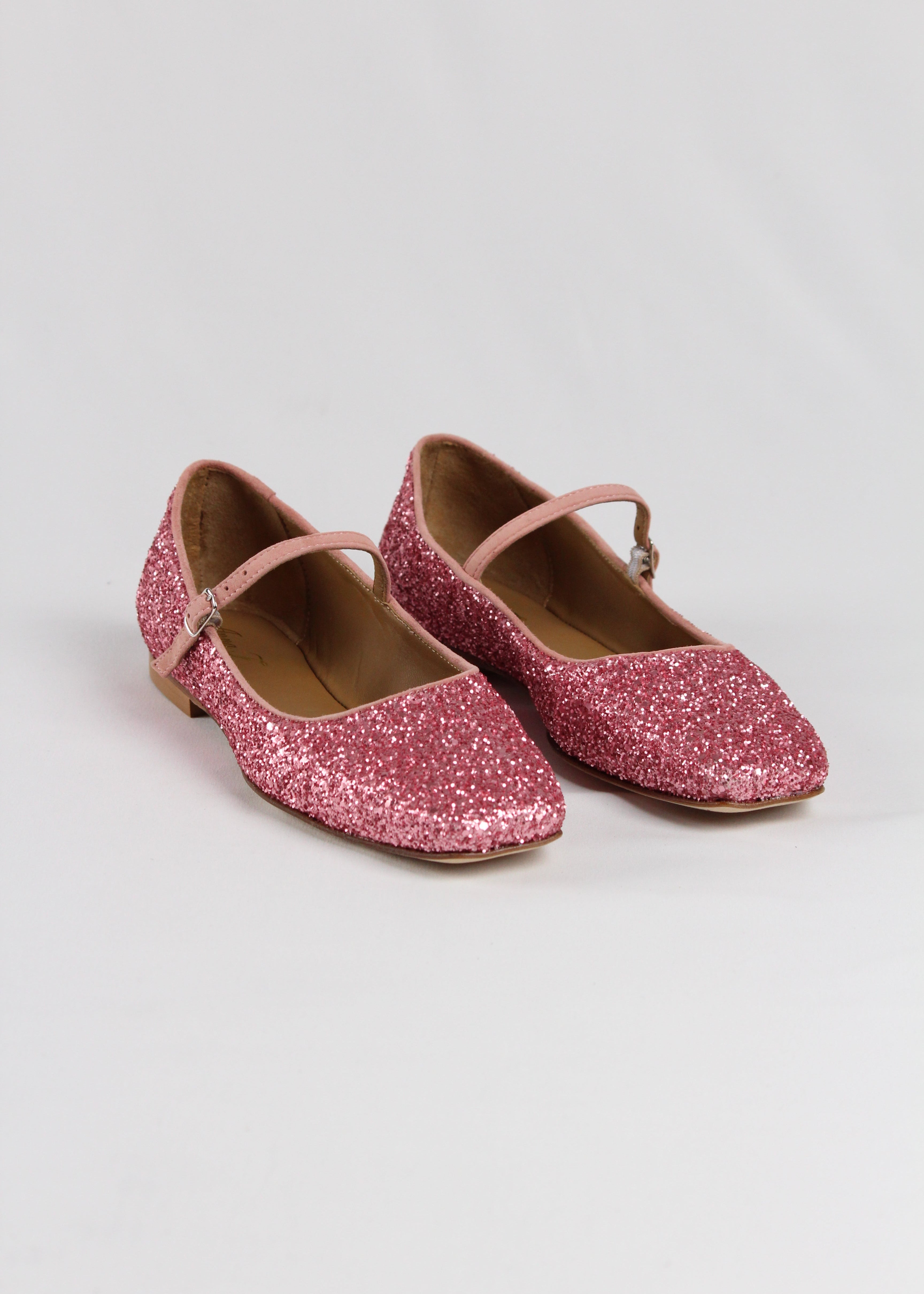 1823  BALLERINA MARY JANE GLITTER ROSA