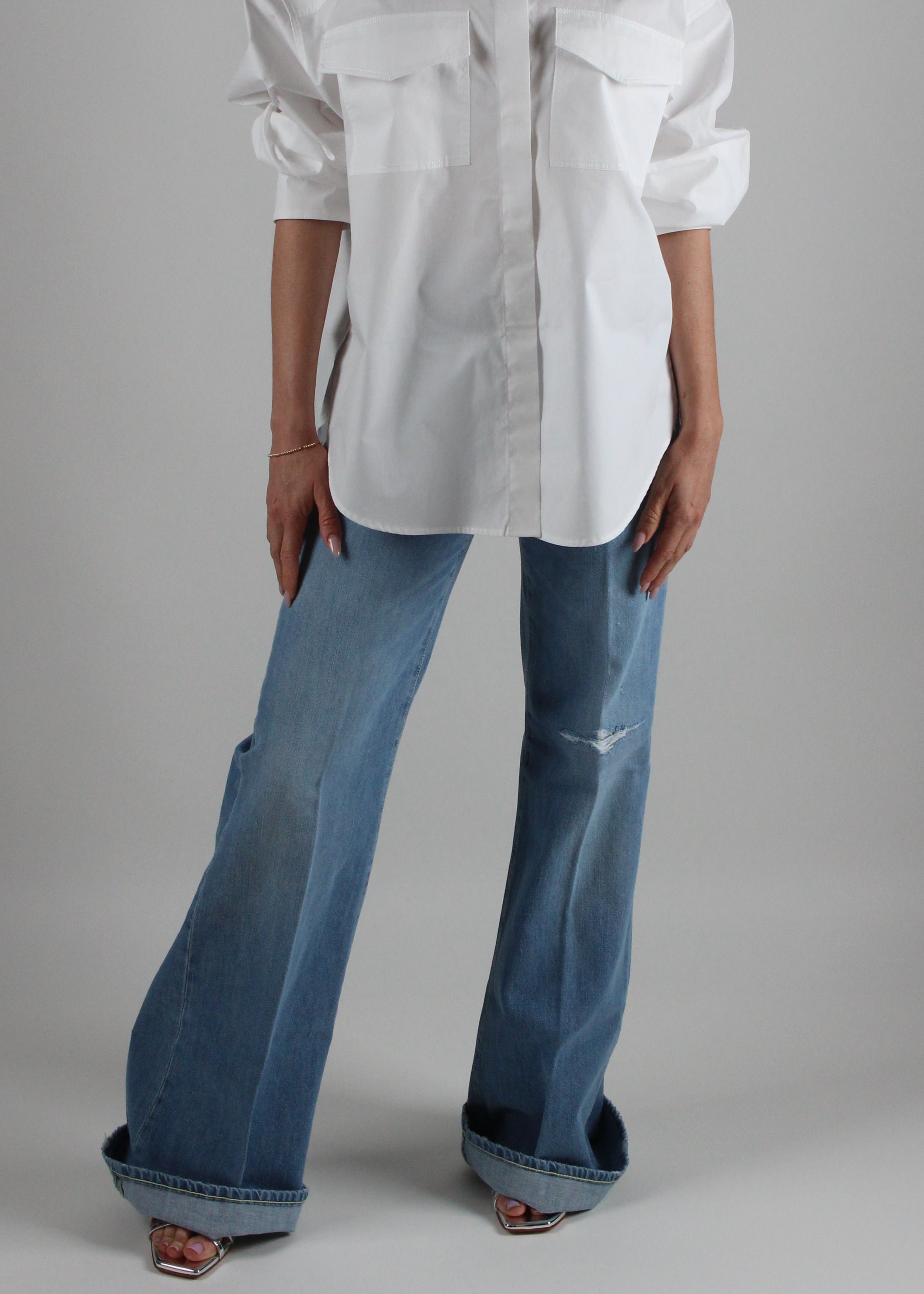 SS25 DP619-DFH269-IS4-800 JEANS AMBER CINQUE TASCHE WIDE LEG FIT mi