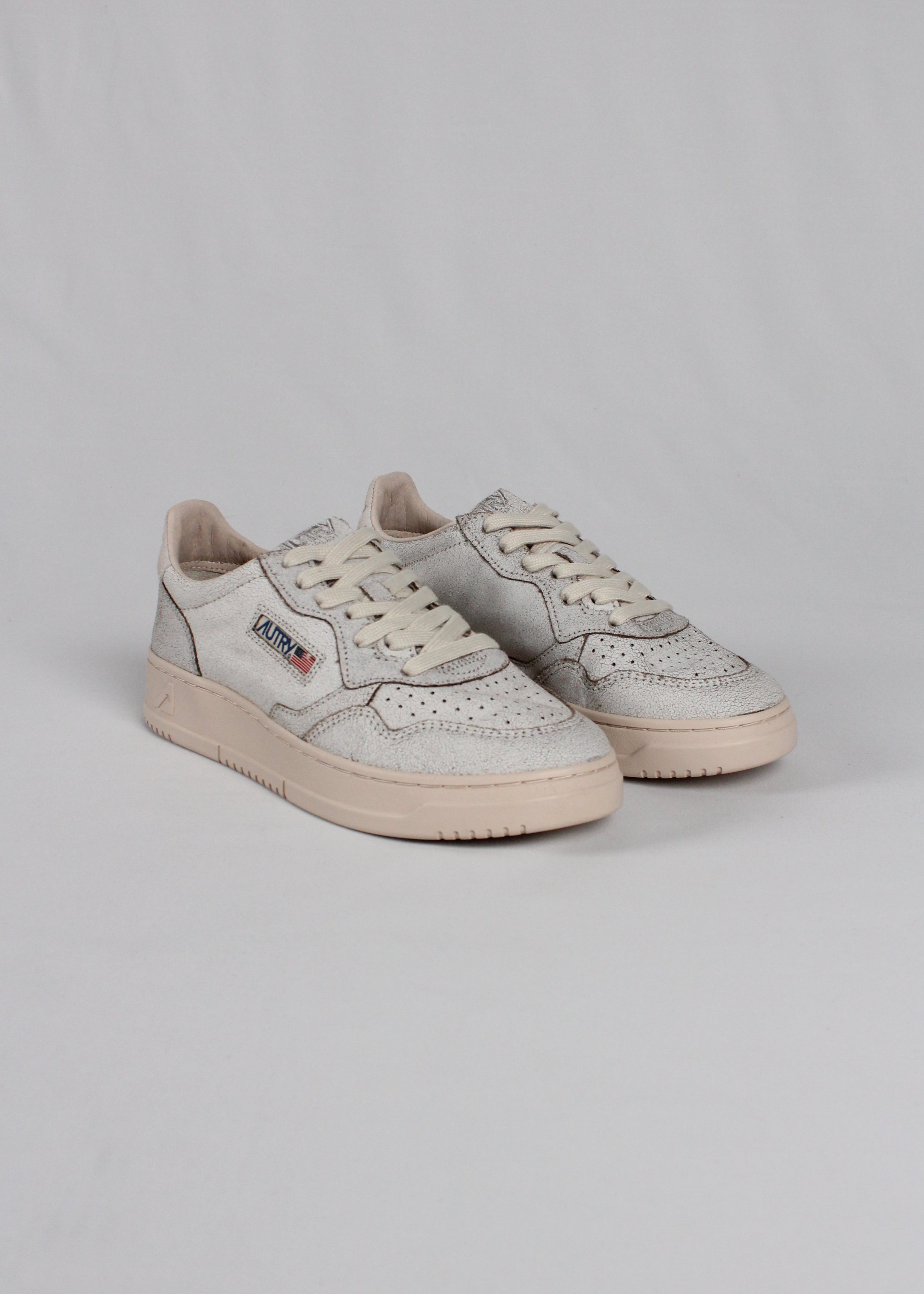 FW25 AULW-RA04  SNEAKERS MEDALIST SUE/SCRAP WHT/PINKTINT