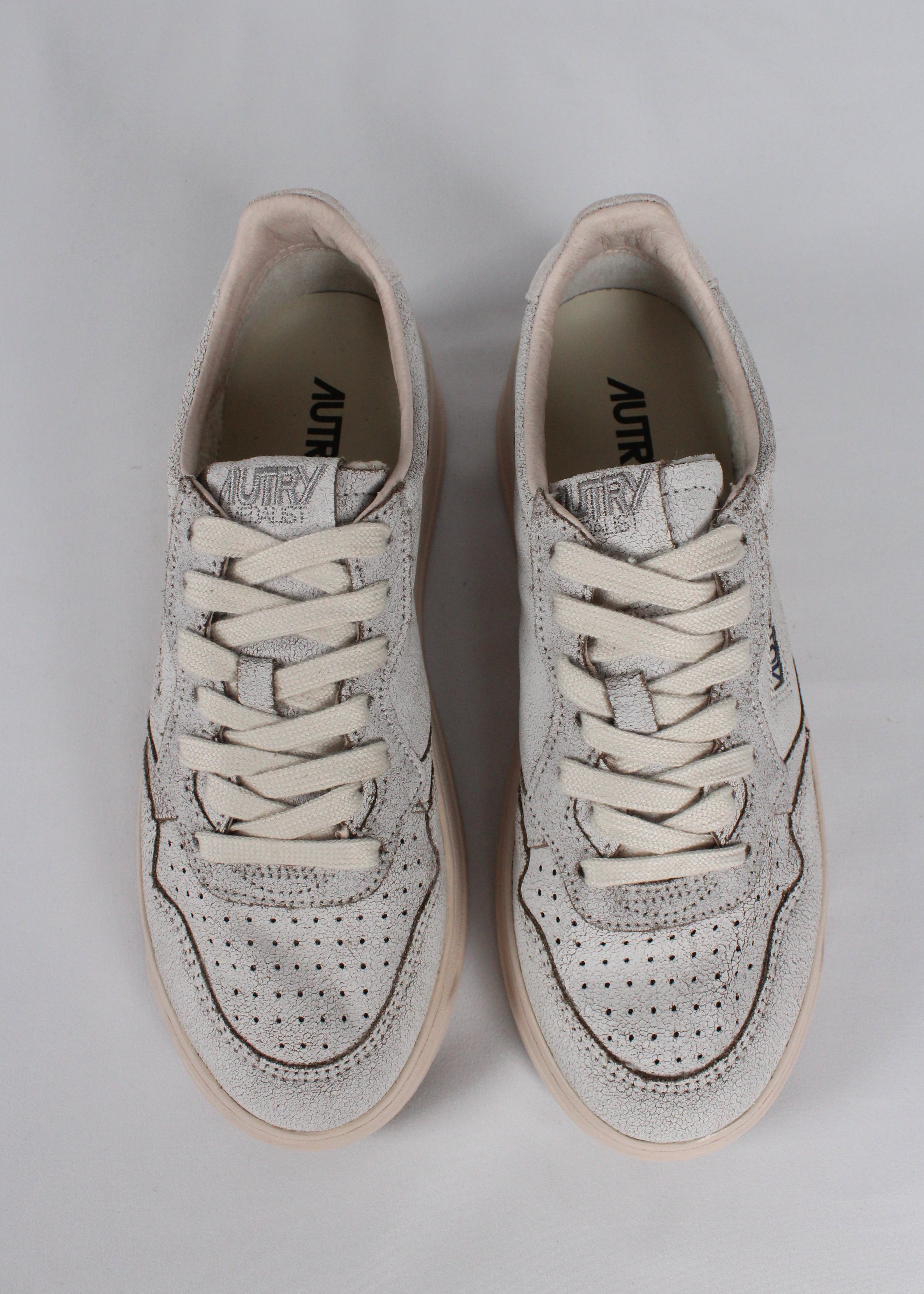 FW25 AULW-RA04  SNEAKERS MEDALIST SUE/SCRAP WHT/PINKTINT