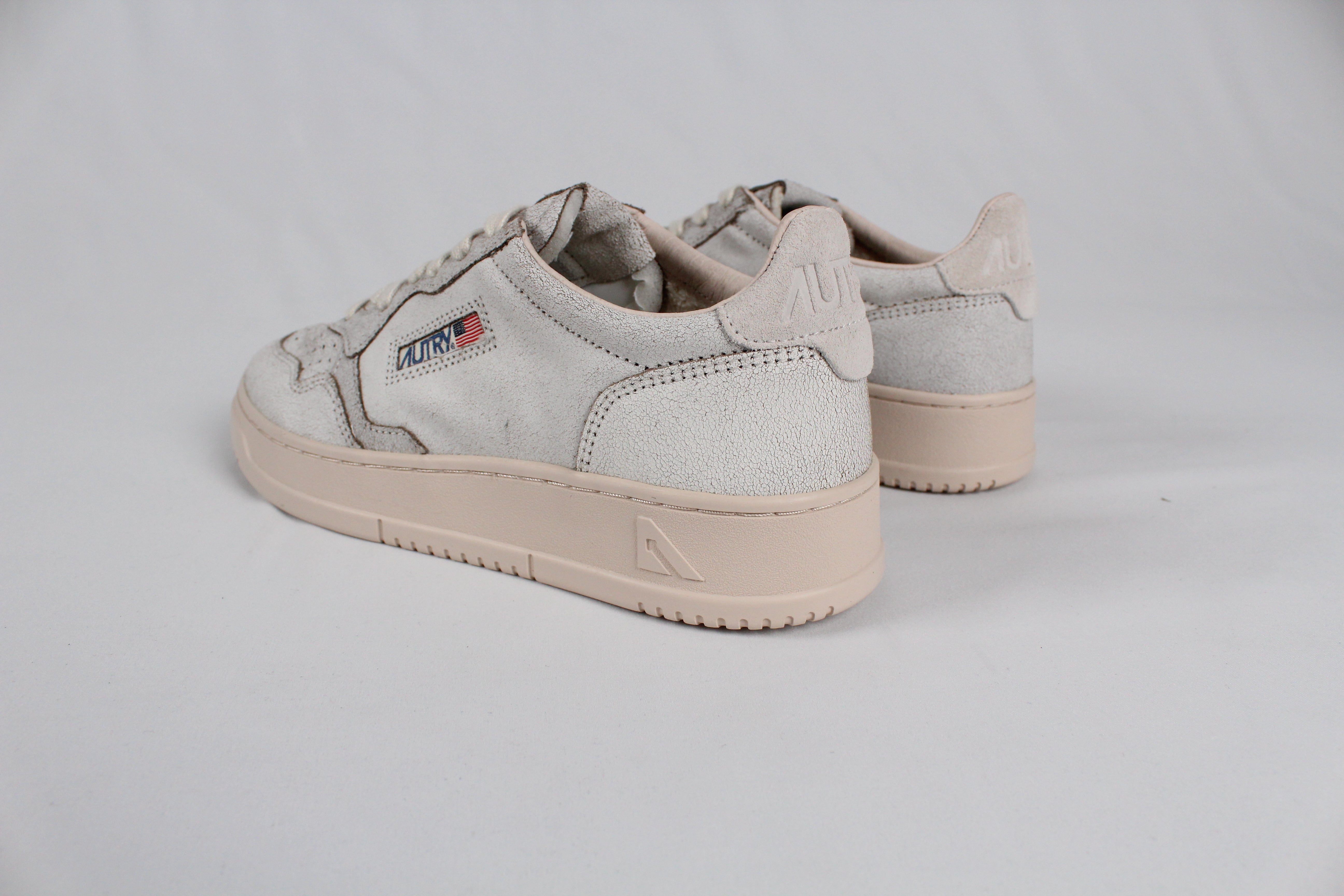 FW25 AULW-RA04  SNEAKERS MEDALIST SUE/SCRAP WHT/PINKTINT