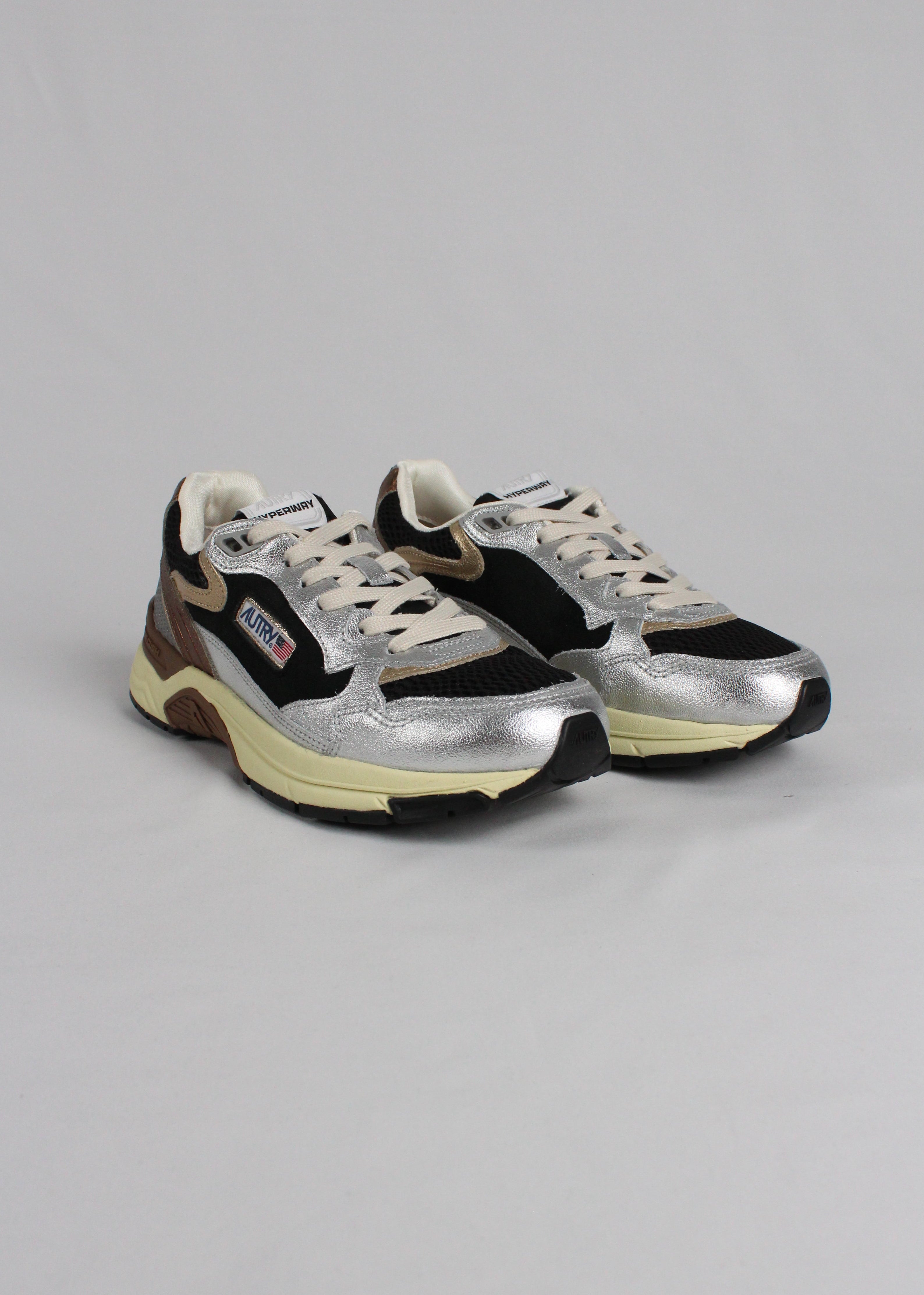 AI/SS25 HYLW-EM04 SNEAKERS  HUPERWAY  MILEA/SU/MESH SILV/BLK