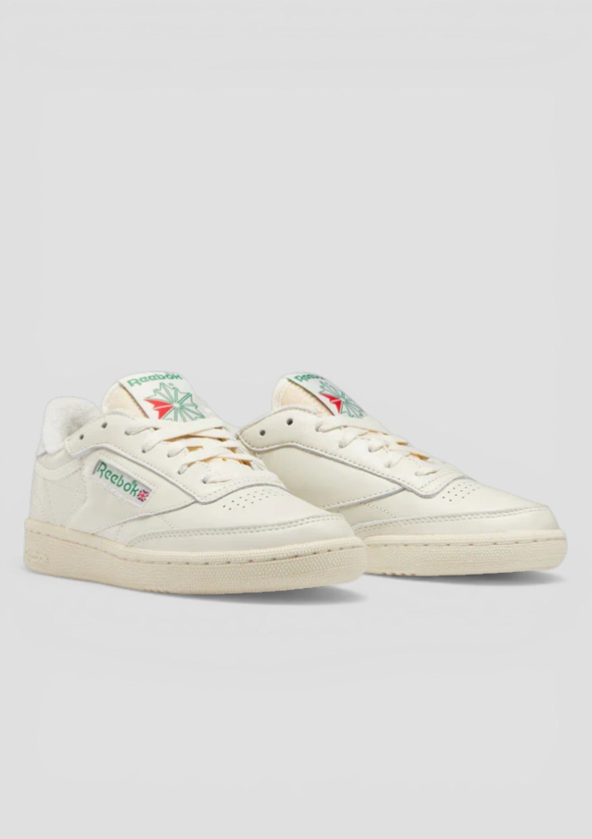 SS26-317 CLUB C 85 VINTAGE  SNEAKERS UOMO BIANCA SPOILER BIANCO