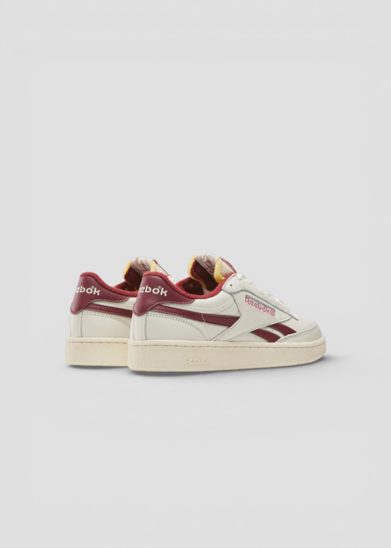 SS26-964 CLUB C REVENGE VINTAGE  SNEAKERS UNISEX  BIANCA SPOILER BORDEAUX
