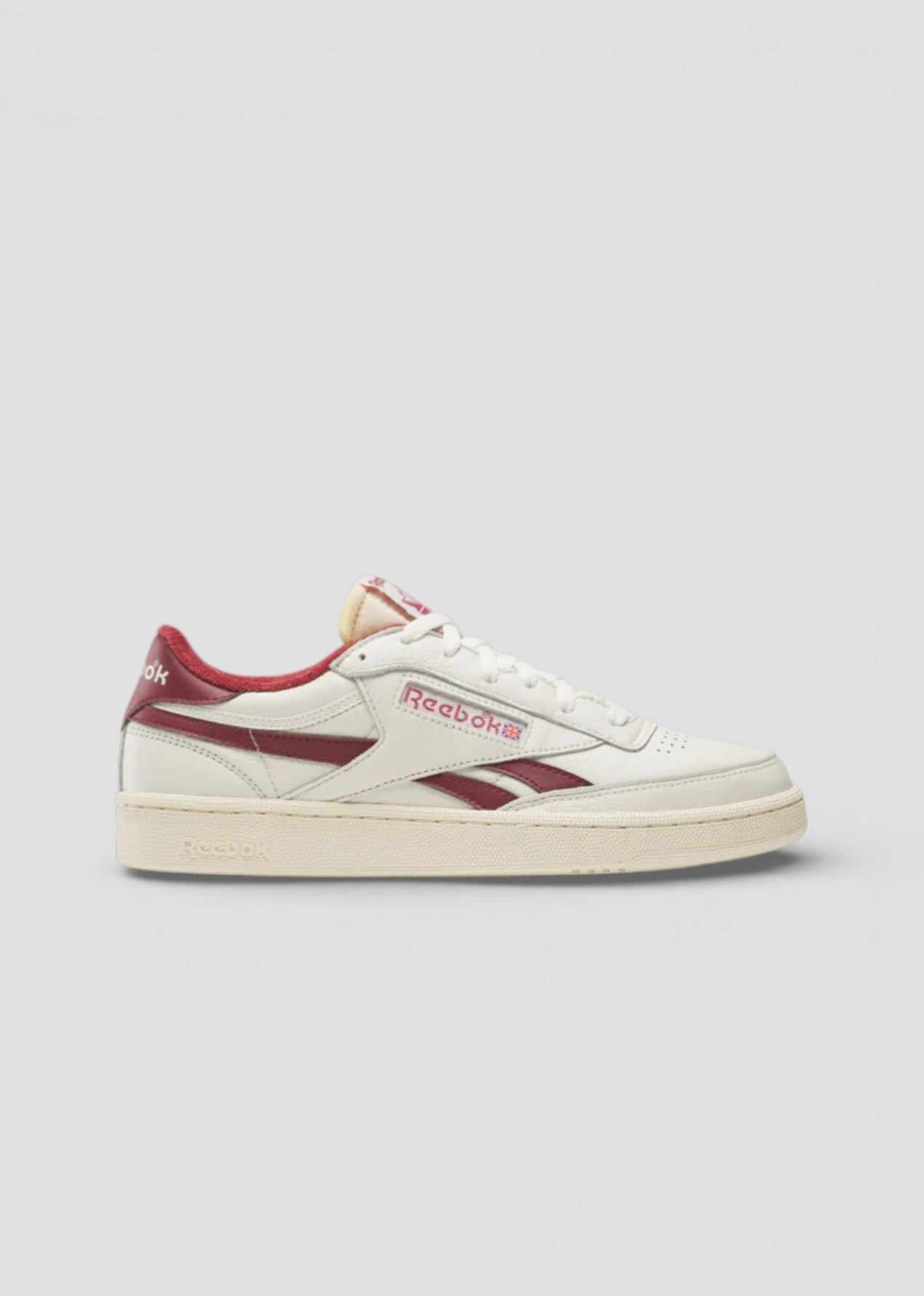 SS26-964 CLUB C REVENGE VINTAGE  SNEAKERS UNISEX  BIANCA SPOILER BORDEAUX