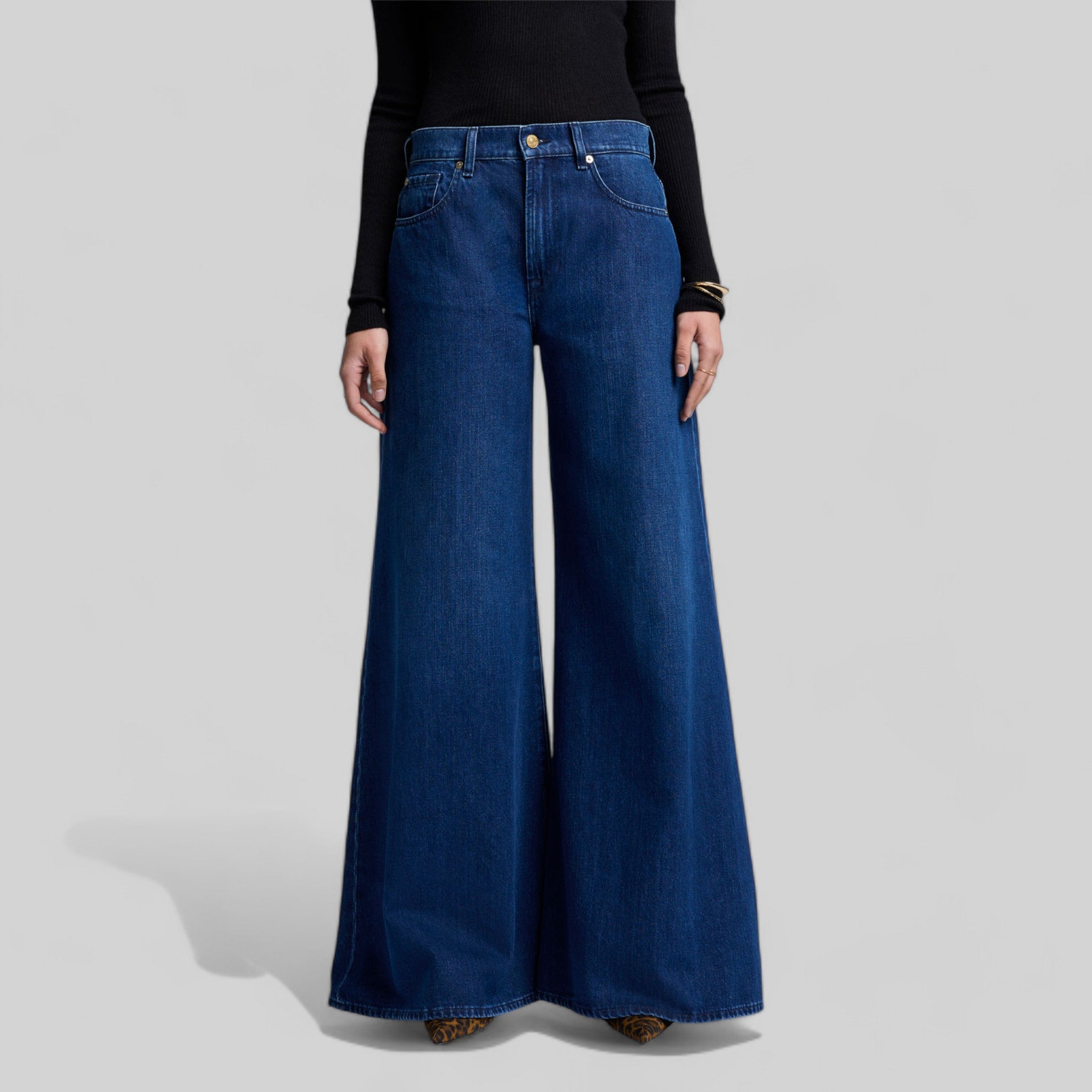 WIDE LEG JEANS A VITA ALTA. MOD. JSWW5550R