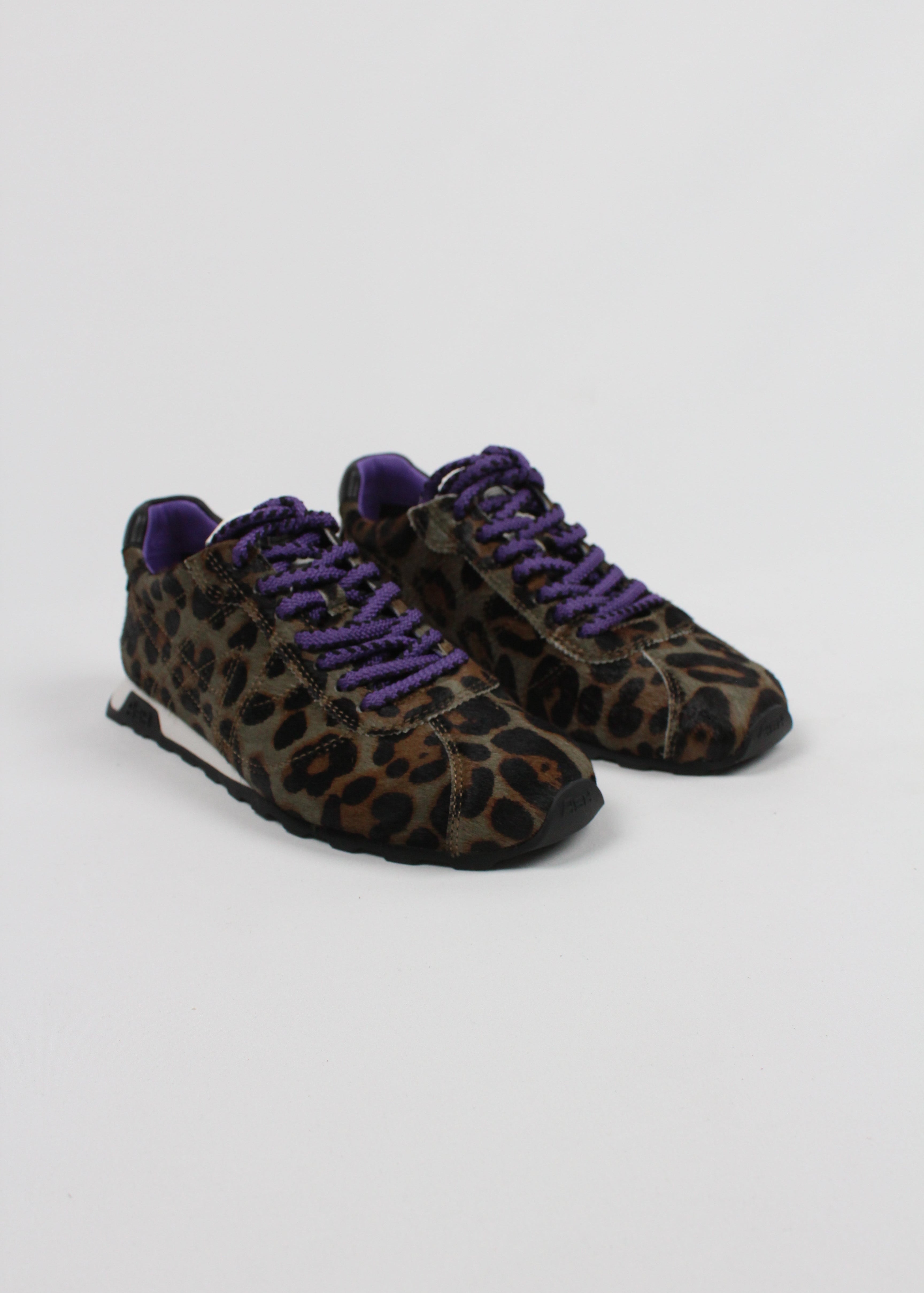 FW25-KILLBILL04 SNEAKERS KILLBILL IN CAVALLINO LEOPARDATO CON FODERA IN TESSUTO E PELLE