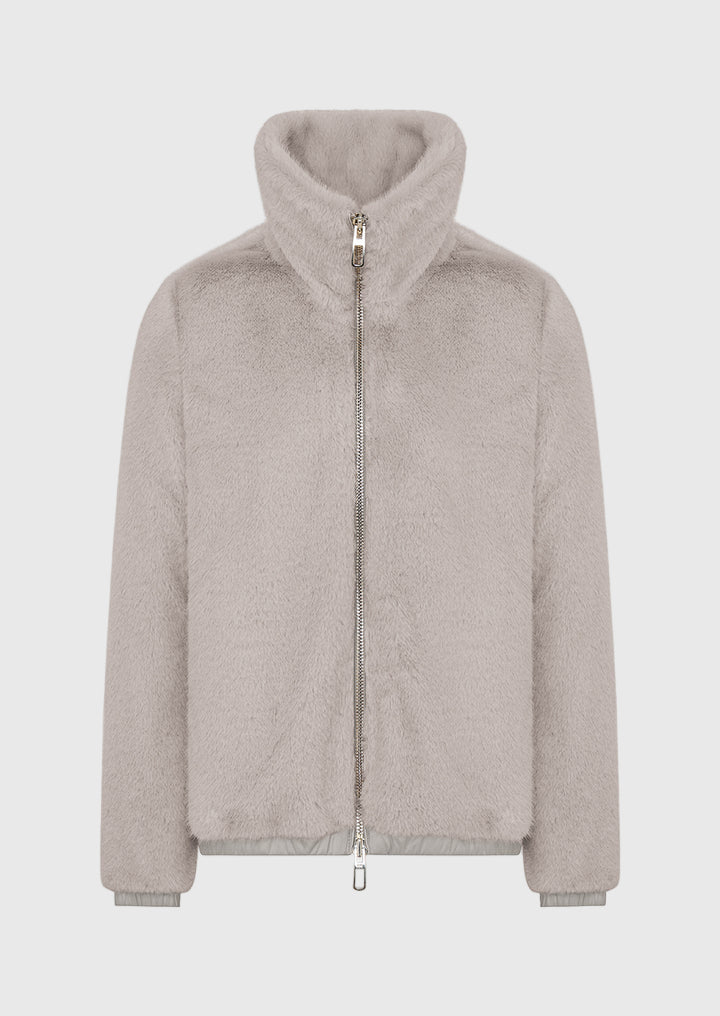 FW255-MANILA-PEJO  GIACCA CORTA IN MORBIDA PELLICCETTA  COLORE CAMMELLO