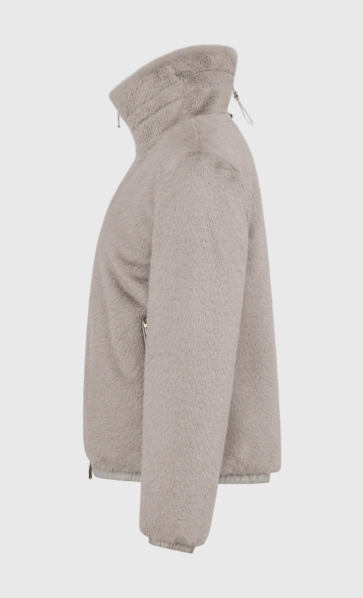 FW255-MANILA-PEJO  GIACCA CORTA IN MORBIDA PELLICCETTA  COLORE CAMMELLO