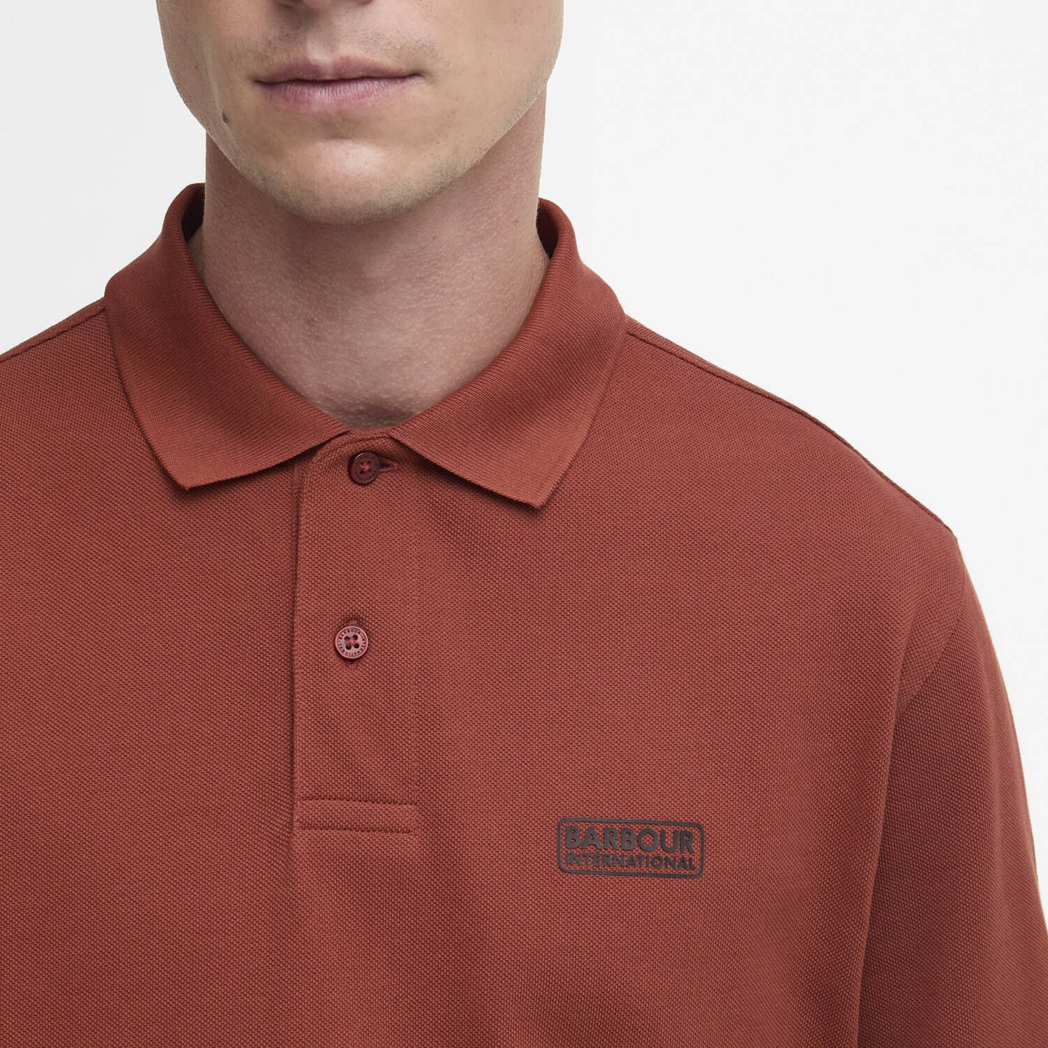 SS26-MML1318 POLO MANICA CORTA TERRA ROSSA