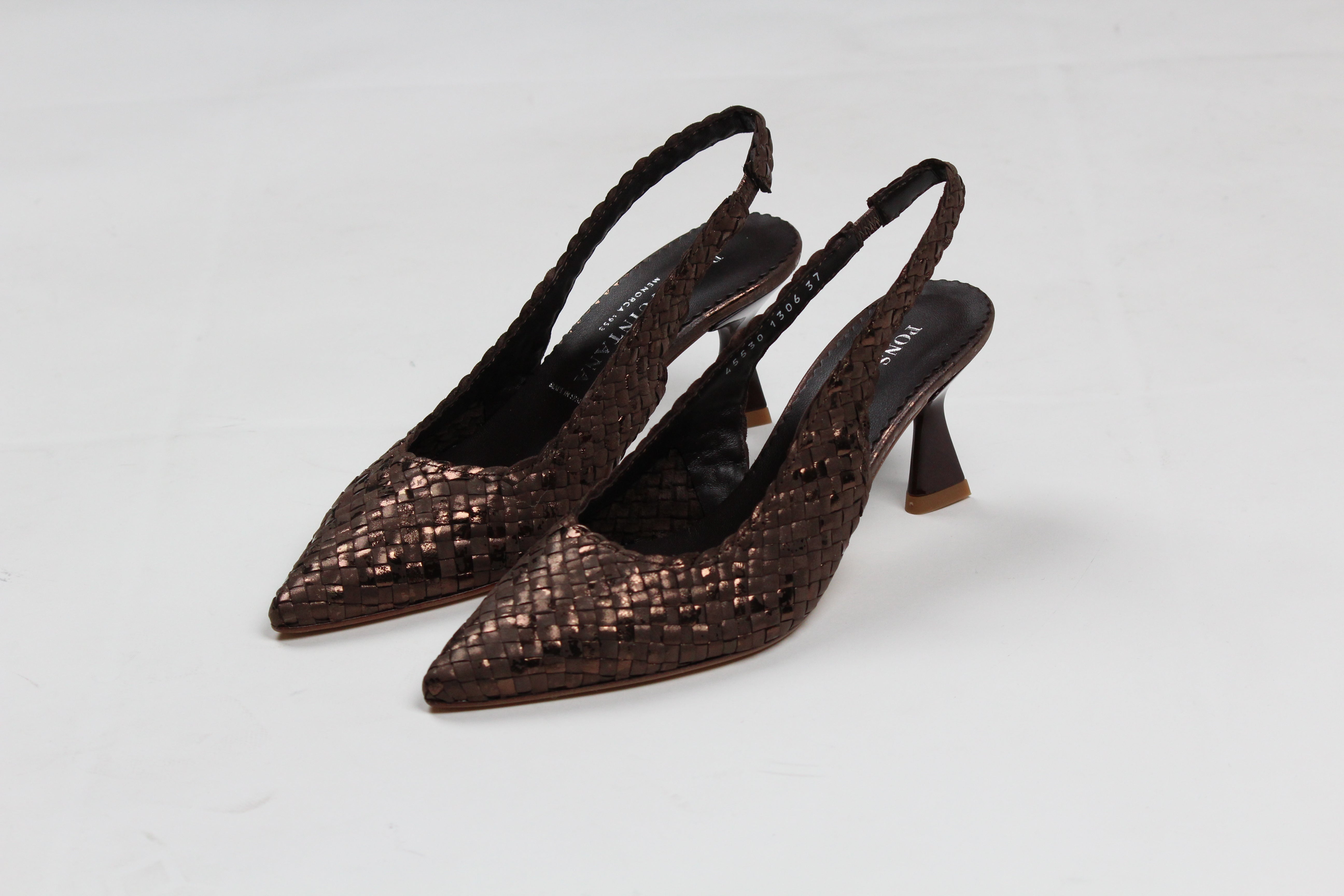 11306 CHANEL MORITZ  GAUDET IN PELLE INTRECCIATA CAFFE'