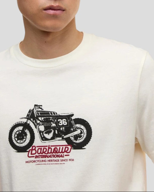 FW25-MTS1478WH31  T-SHIRT CON GRAFICA CRUISE  COLORE BIANCO