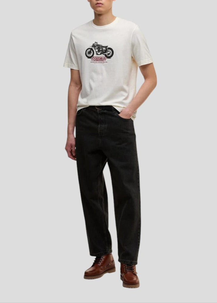 FW25-MTS1478WH31  T-SHIRT CON GRAFICA CRUISE  COLORE BIANCO