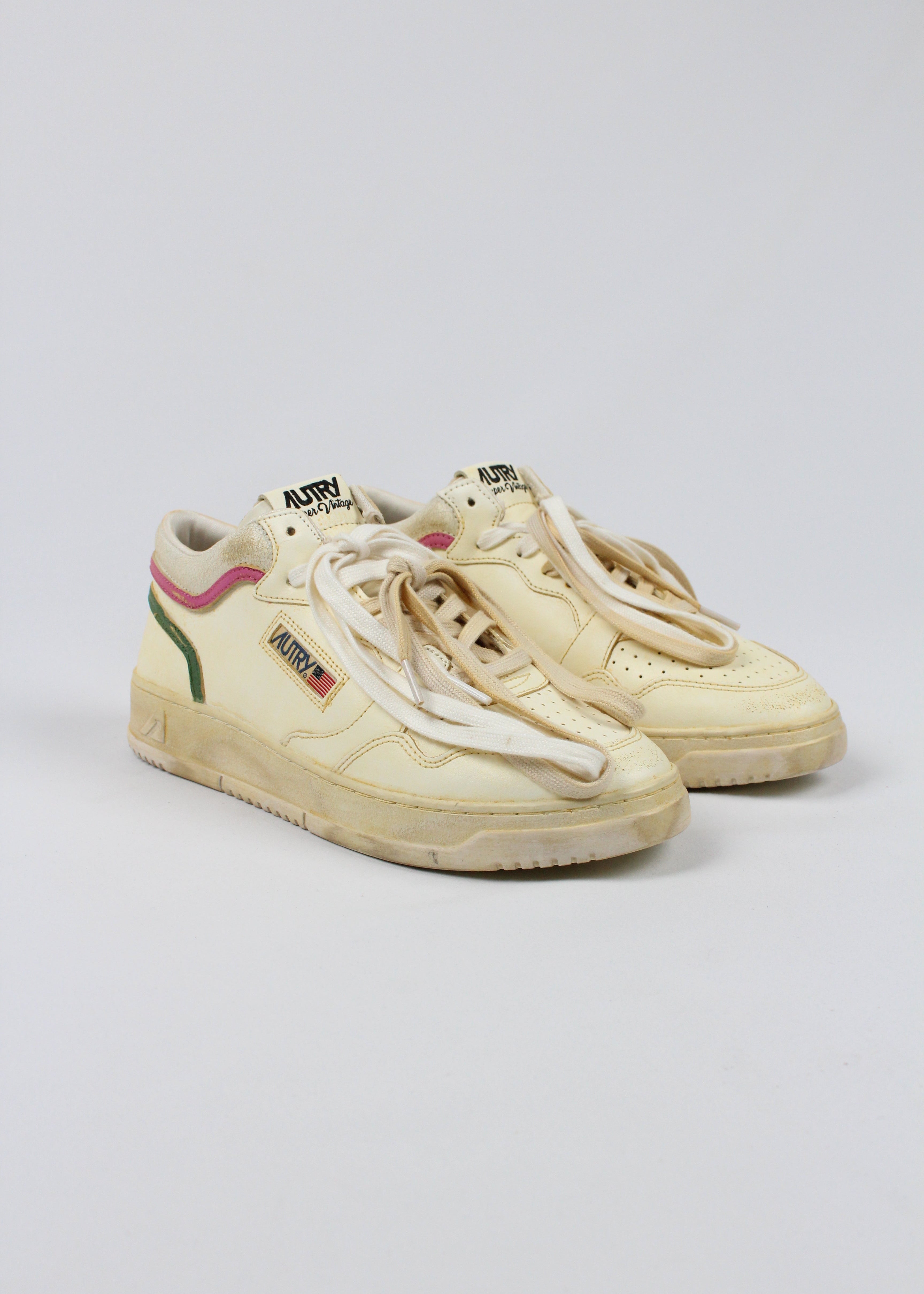 FW25 MVMM-EG02  SNEAKERS  MED-WAY SUP VINT LEAT/GOAT  MAR/RASP