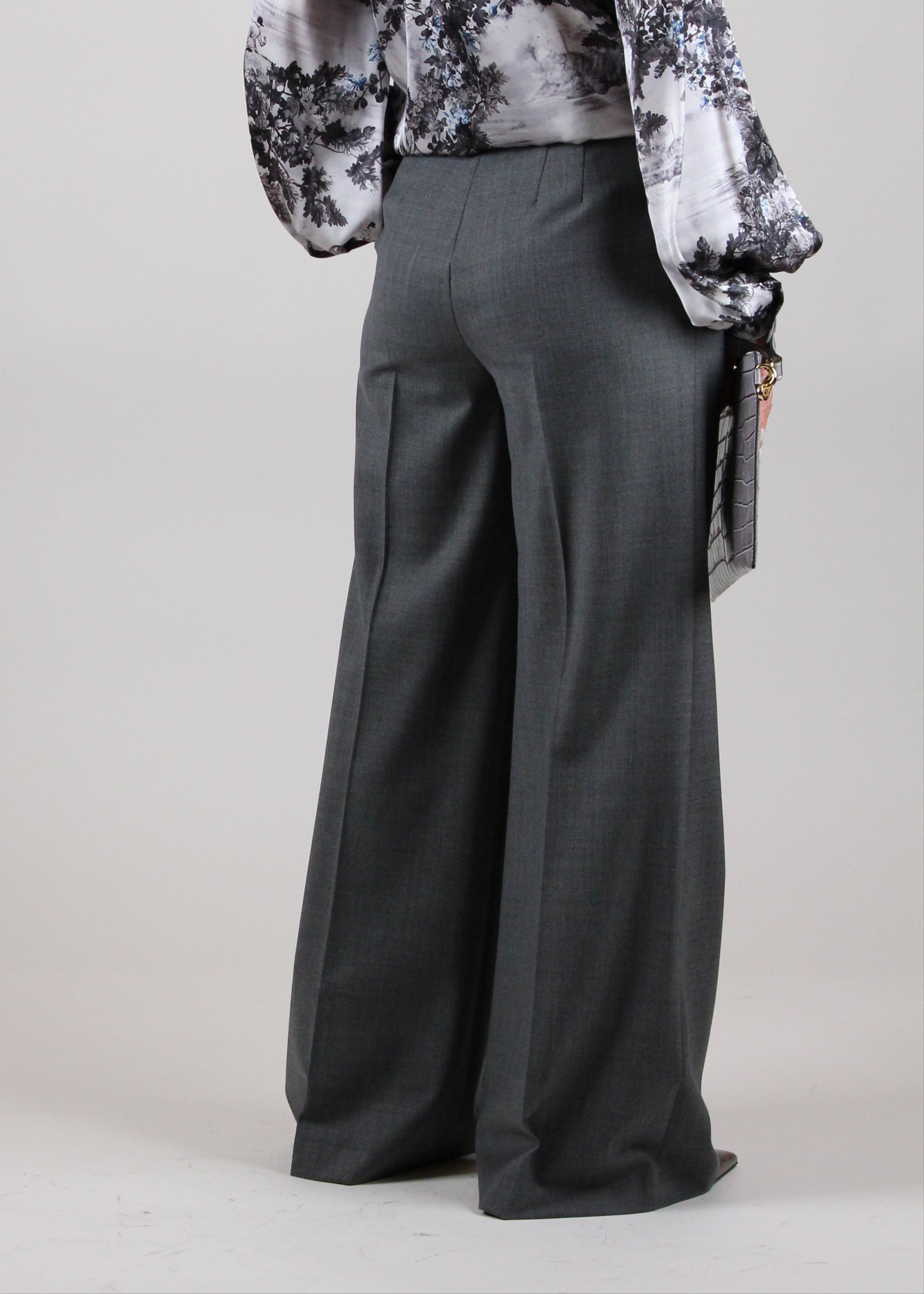FW25-M698E PANTALONE PALAZZO IN LANA – COLORE STONE