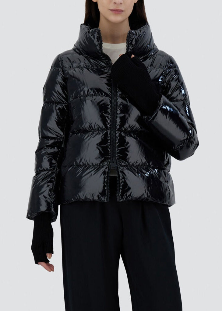 FW25-PI001946D PIUMINO CAPPA  GLOSS  COLORE NERO