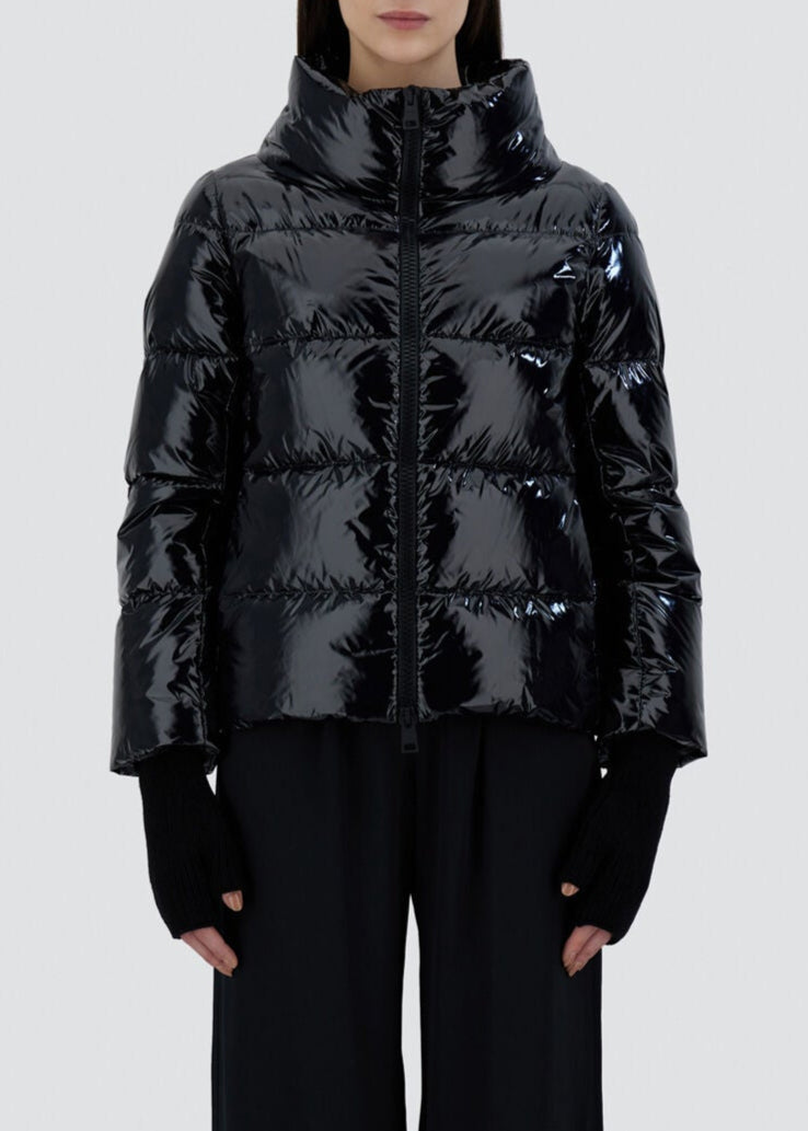 FW25-PI001946D PIUMINO CAPPA  GLOSS  COLORE NERO