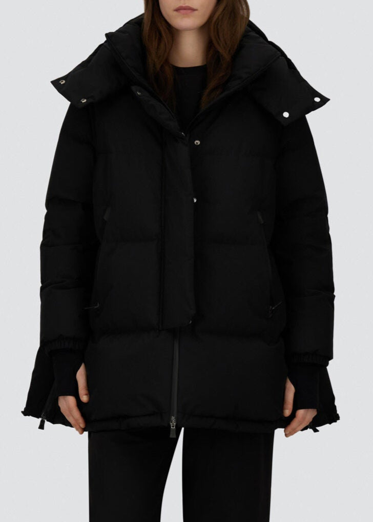 AI/SS25-PI002047D  PIUMINO CORTO 2LAYERS COLORE NERO