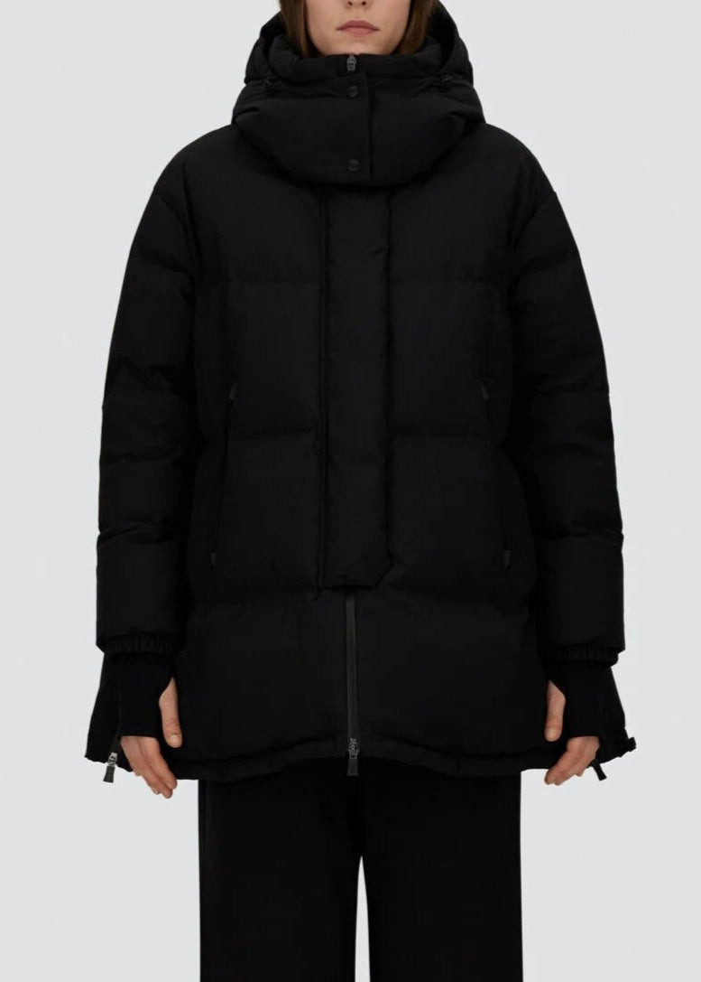 AI/SS25-PI002047D  PIUMINO CORTO 2LAYERS COLORE NERO