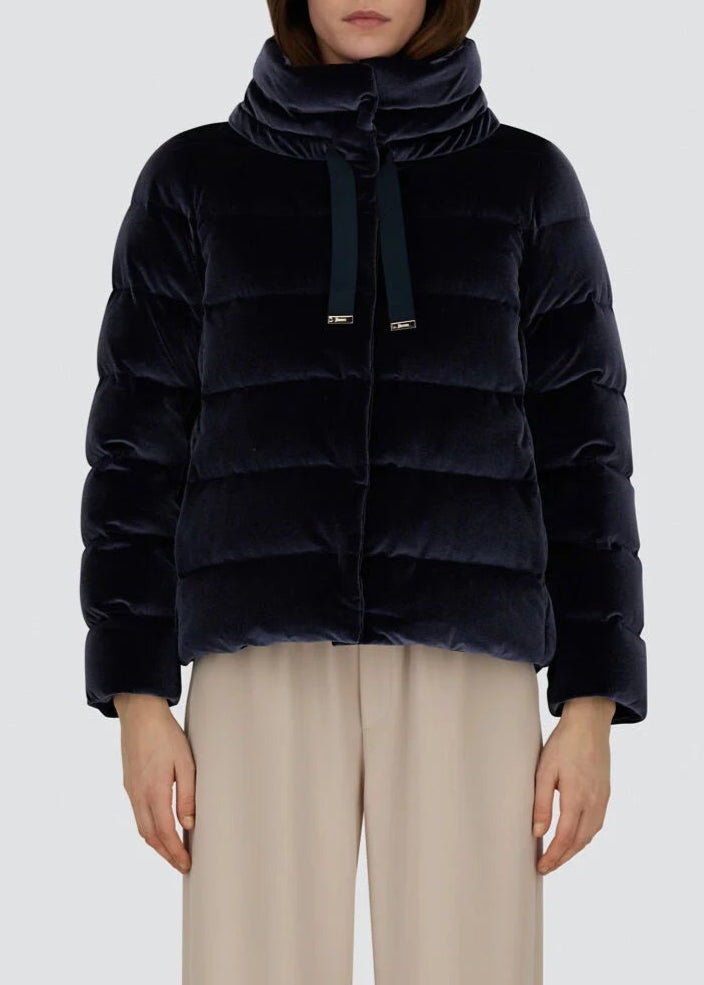 FW25-PI002180D  PIUMINO MANICA GIOIELLO  COLORE BLU NAVY