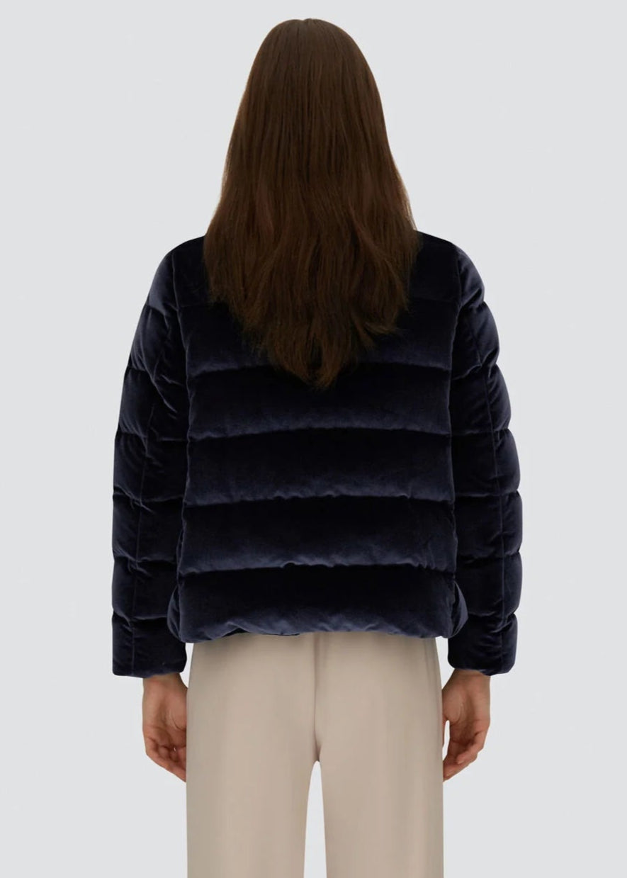 FW25-PI002180D  PIUMINO MANICA GIOIELLO  COLORE BLU NAVY
