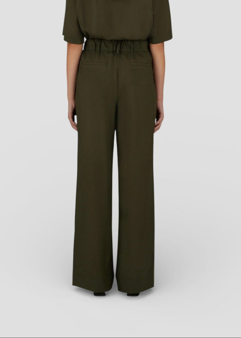SS26-PT000253D-33487 PANTALONE  VERDE MILITARE