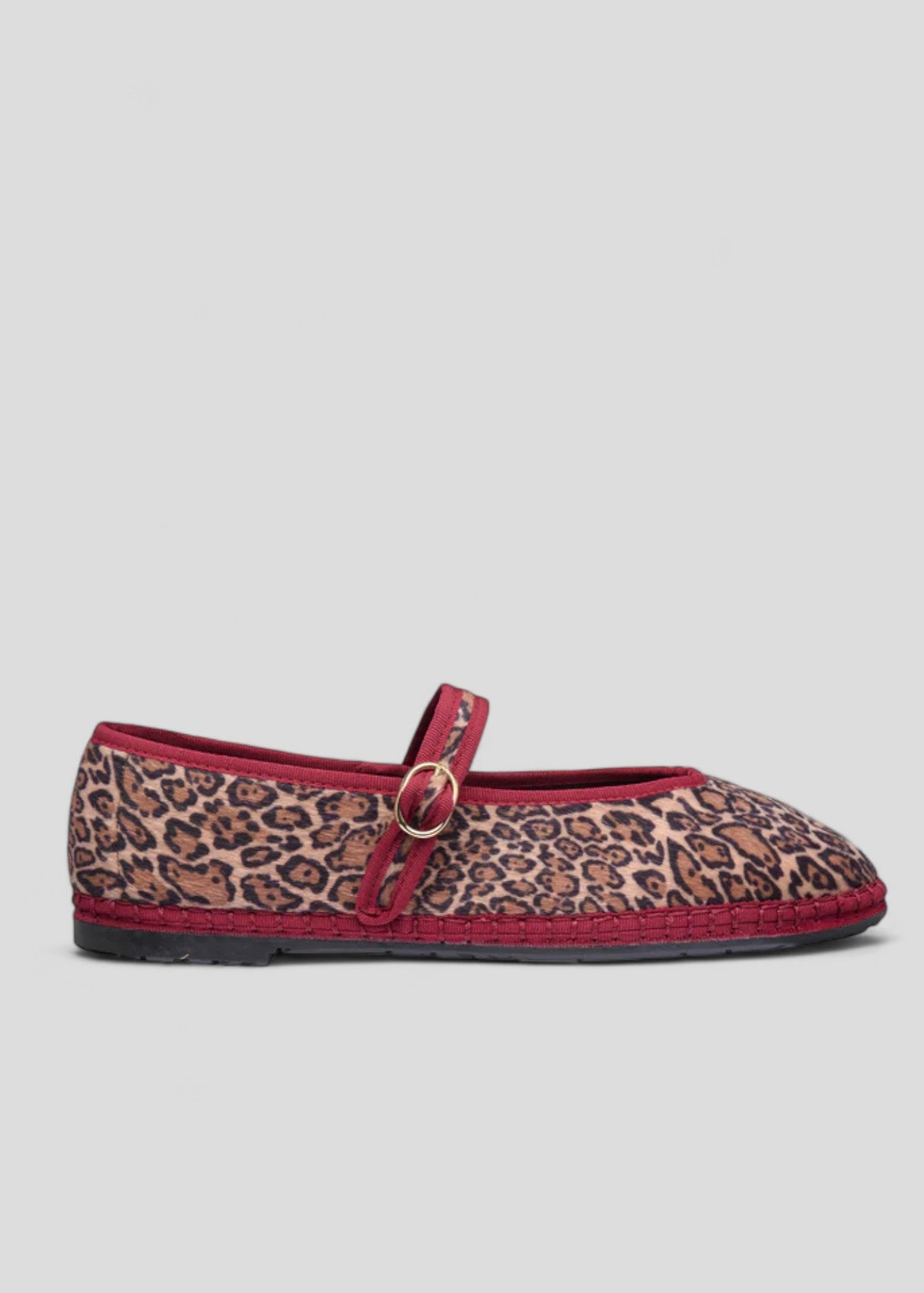 AI/FW25-BALLERINE PIERRE LEOPARD GARNET