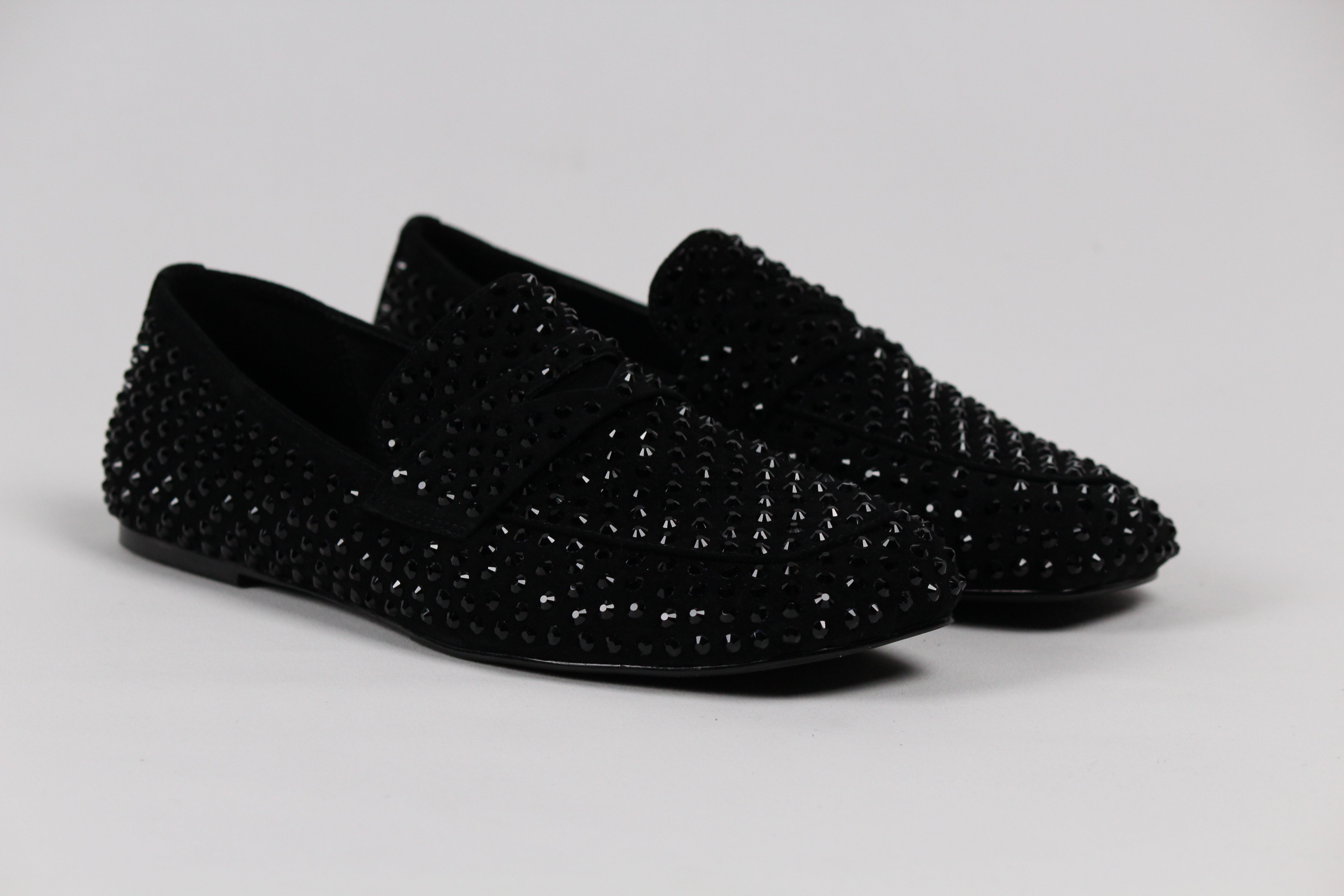 FW25-R22  VANITY MOCASSINO STRASS NERO