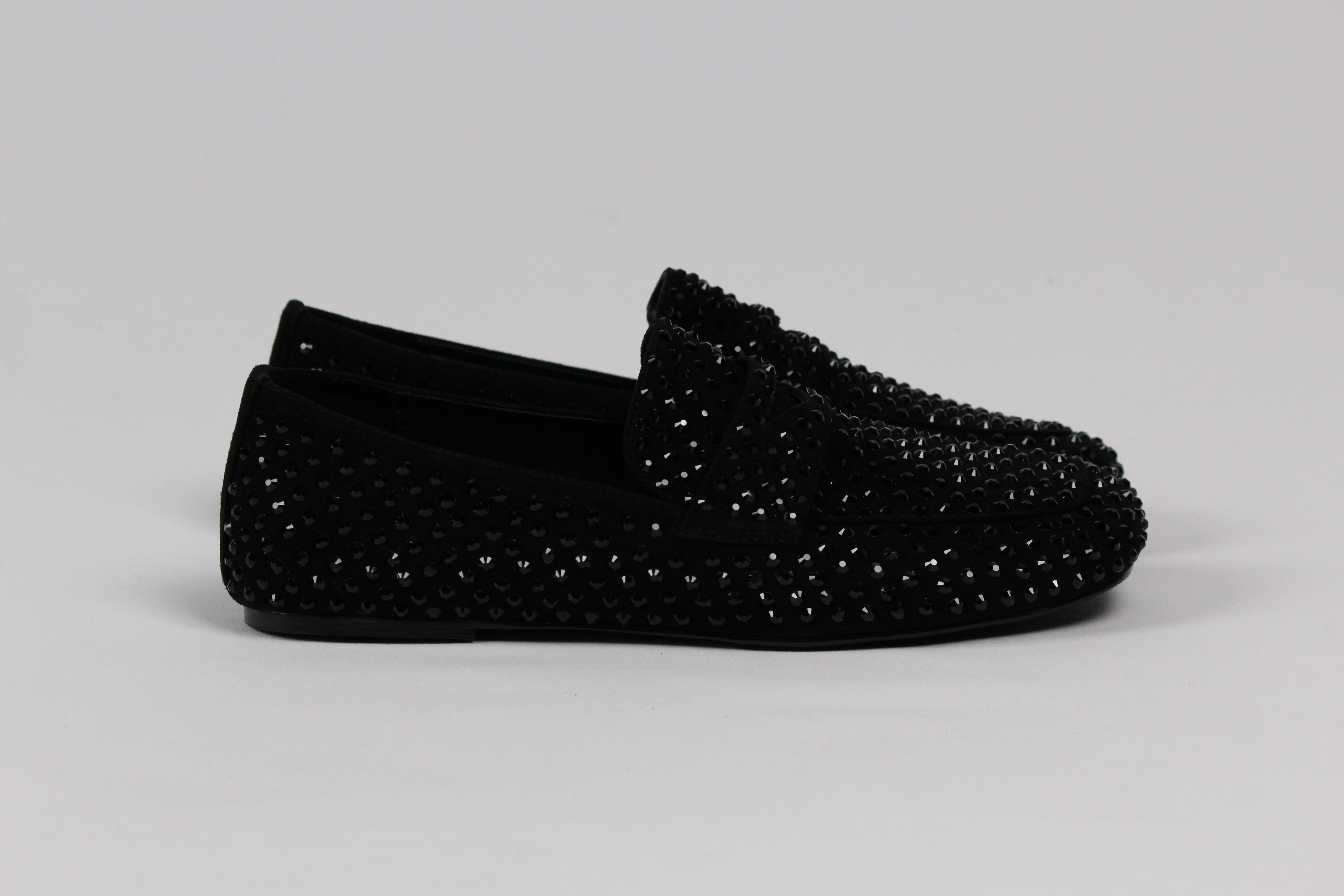 FW25-R22  VANITY MOCASSINO STRASS NERO