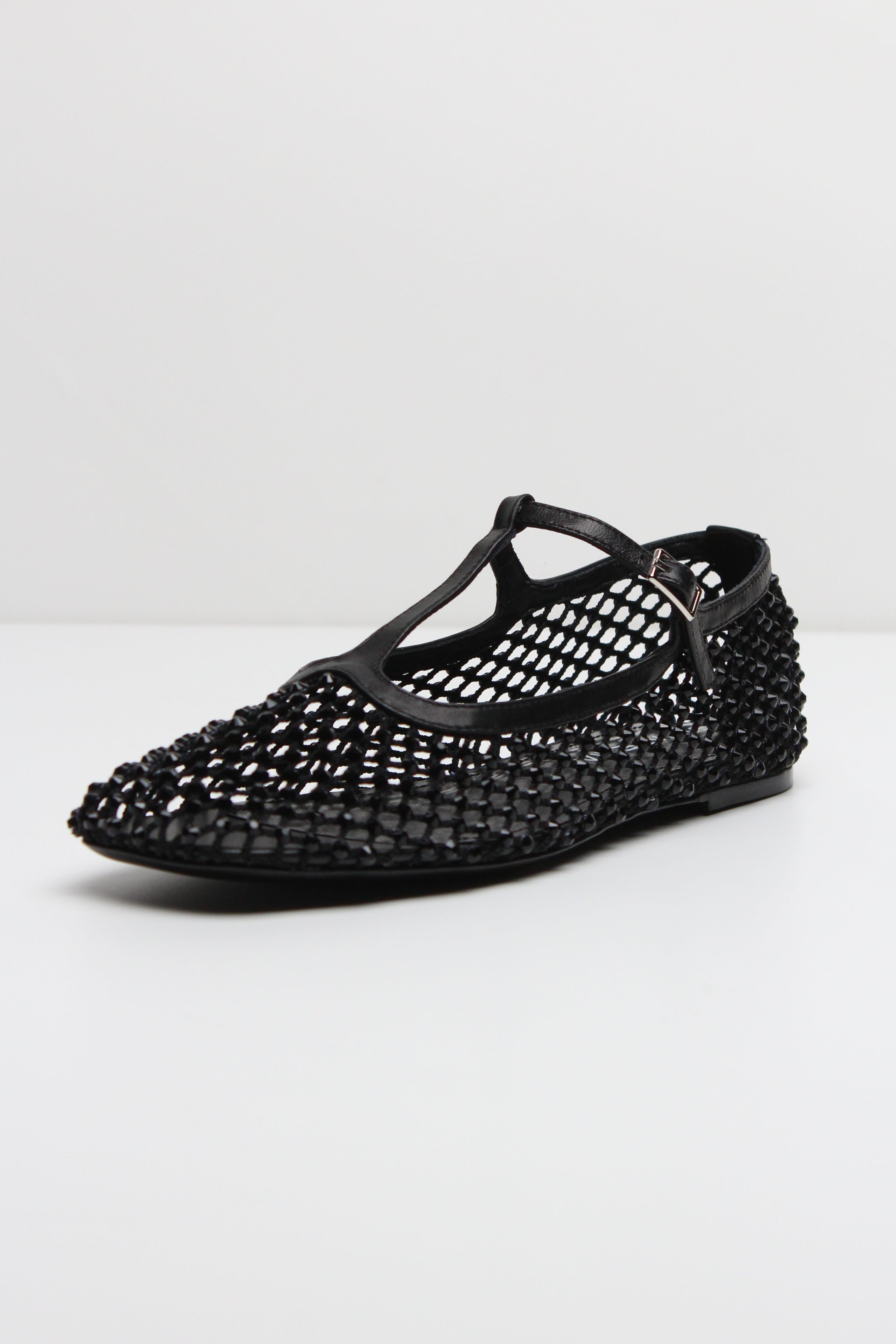 SS26-R33  ASTRA BALLERINA STRASS NERO