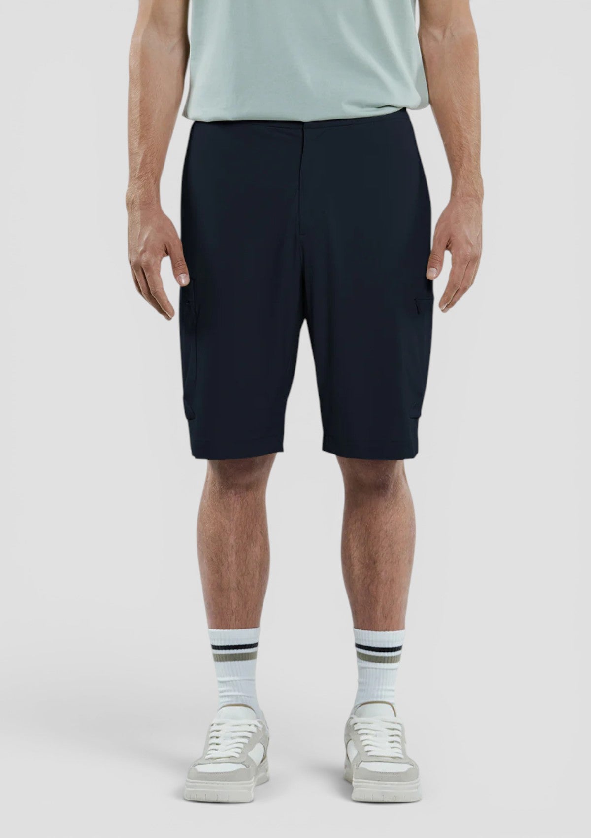 REI-TREVI PANTALONE CORTO CON TASCHE BLU