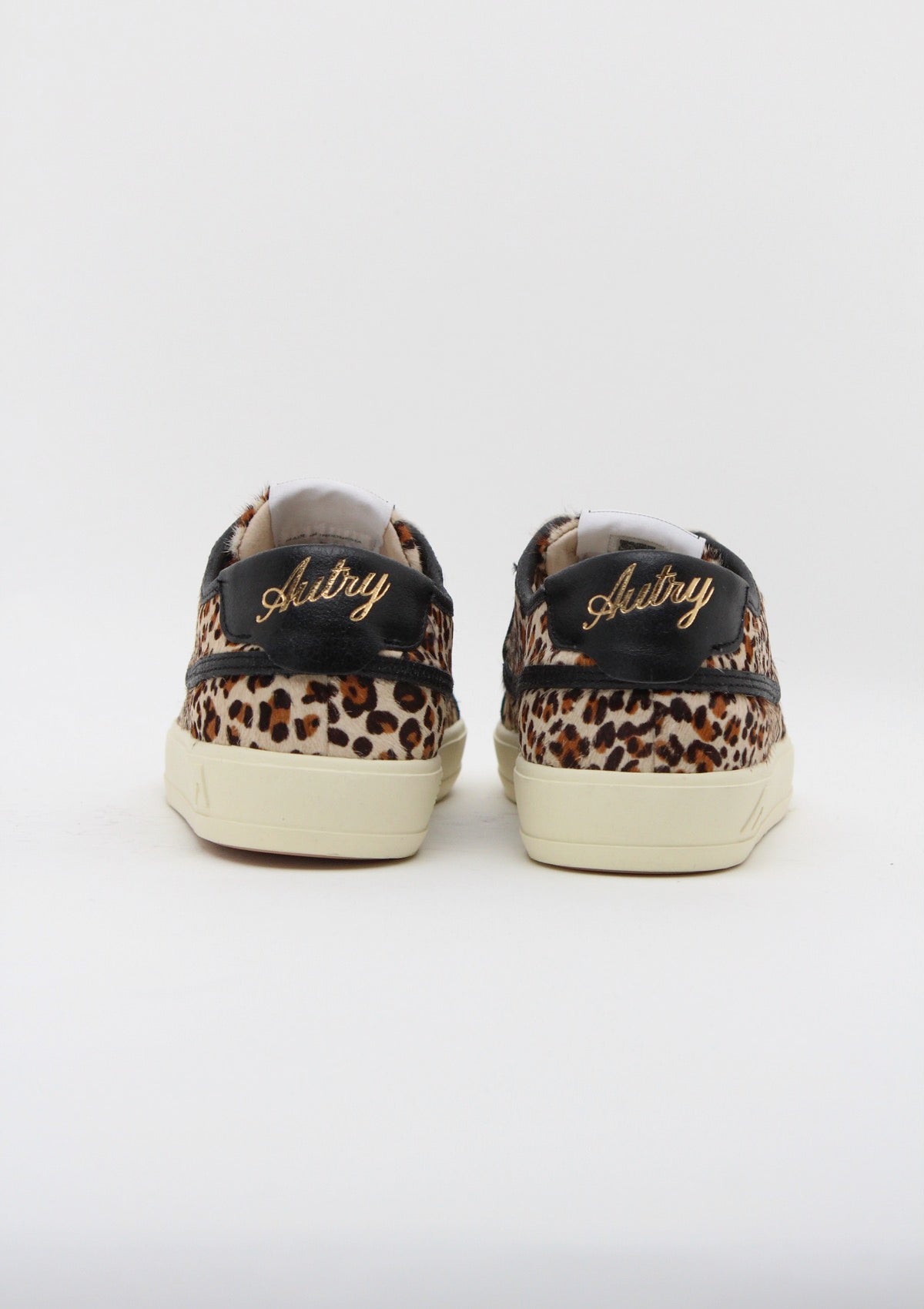 SCLWJL01  WINDSCAPE  SNEAKERS DONNA LOW EFFETTO CAVALLINO LEOPARD E NERO