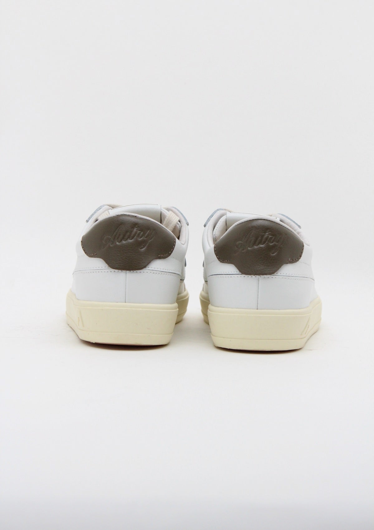SCLWUK10  WINDSCAPE  SNEAKERS DONNA  LOW IN PELLE BIANCA E CHOCOLATE