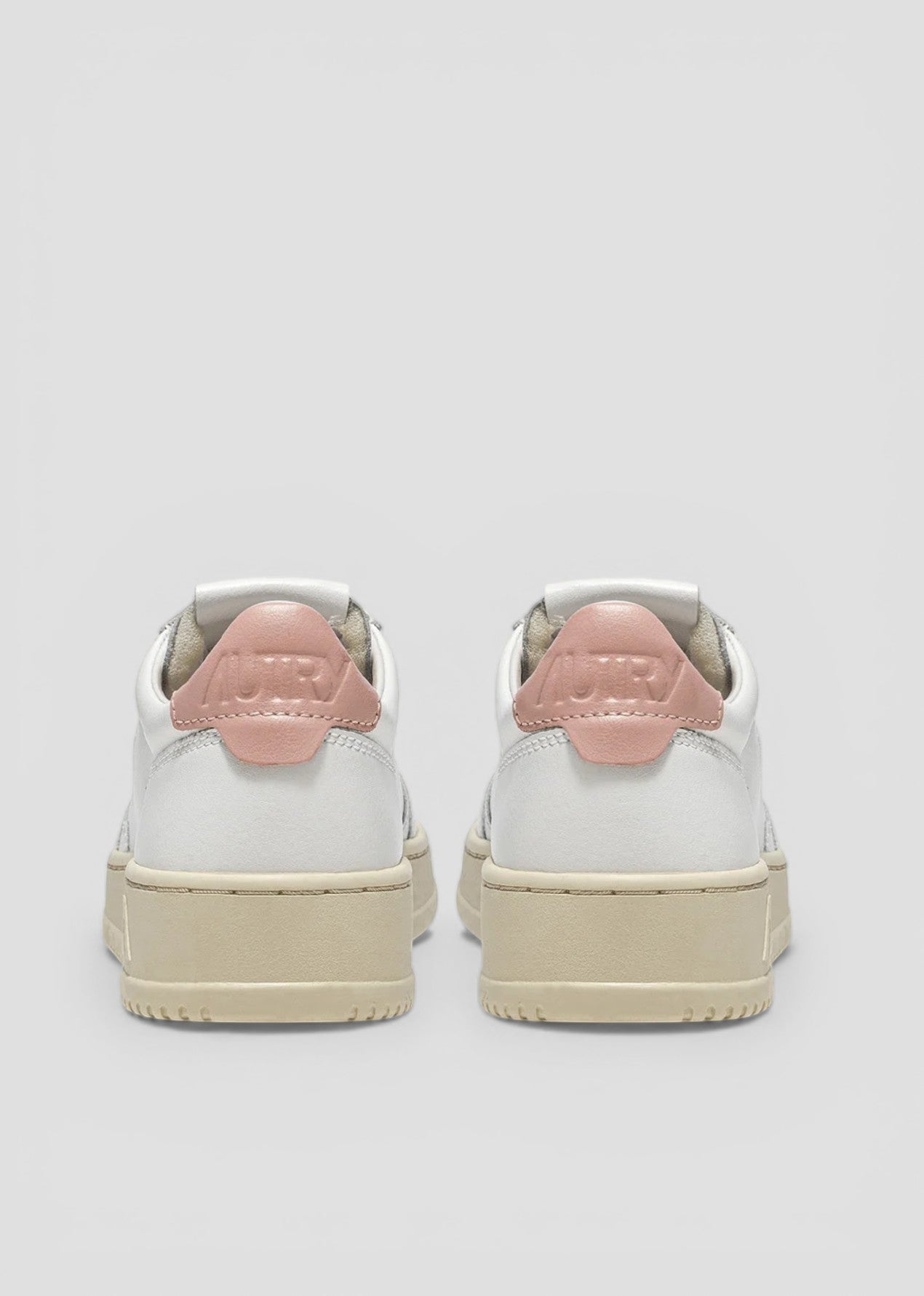 SNEAKERS AULW-LL16  MEDALIST LOW IN PELLE BIANCA E ROSA