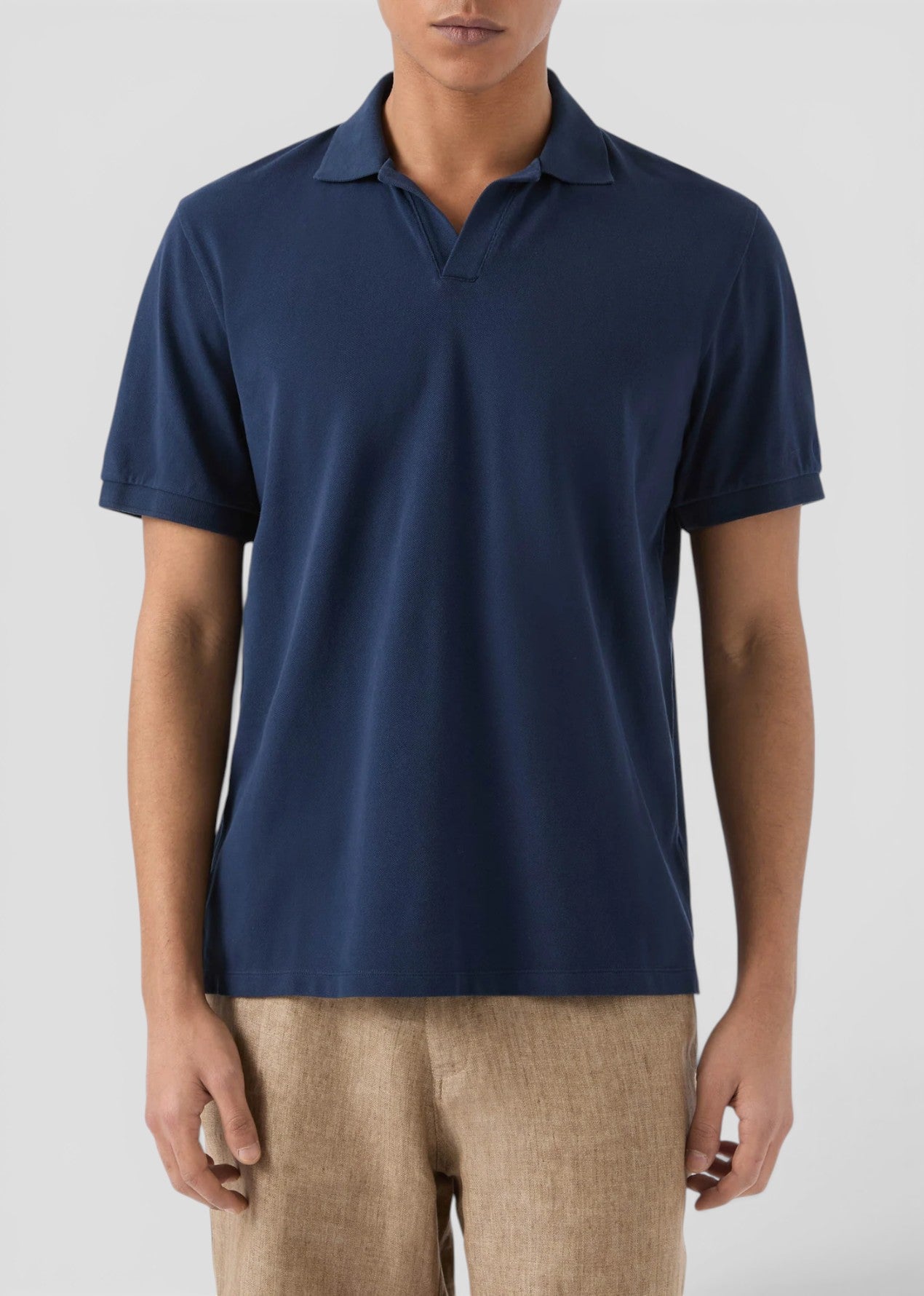 SS26-CHS0001 - 00120L POLO CHARLES - PIQUET 61 BLUE NAVY