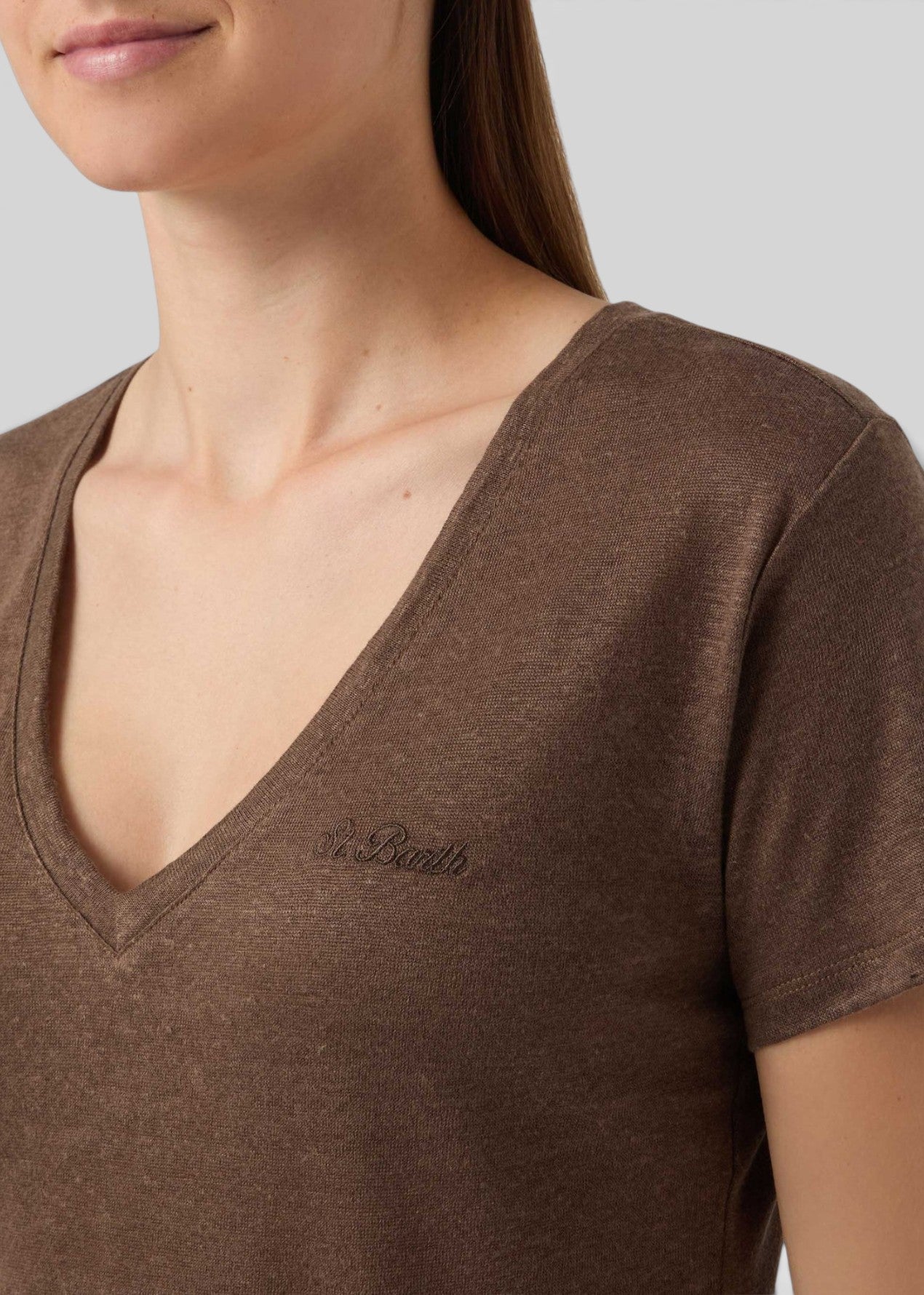 SS26-ELOI001 - 08677L T-SHIRT ELOISE - LINEN SB 18 EMB