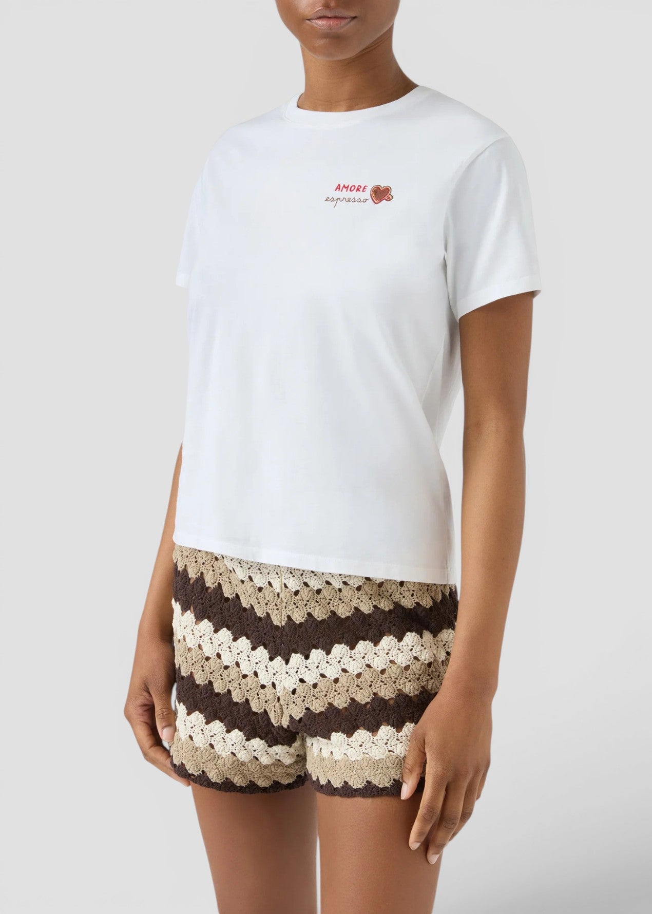 SS26-EMI0001 - 09749L T-SHIRT EMILIE - AMORE ESPRESSO 01N EMB