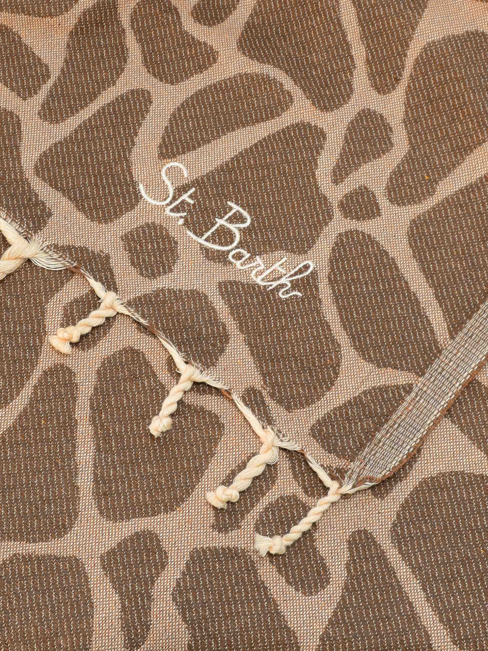 SS26-FOUT009 - 01061L TELO MARE FOUTAS J N - GIRAFFE SKIN 18 EMB