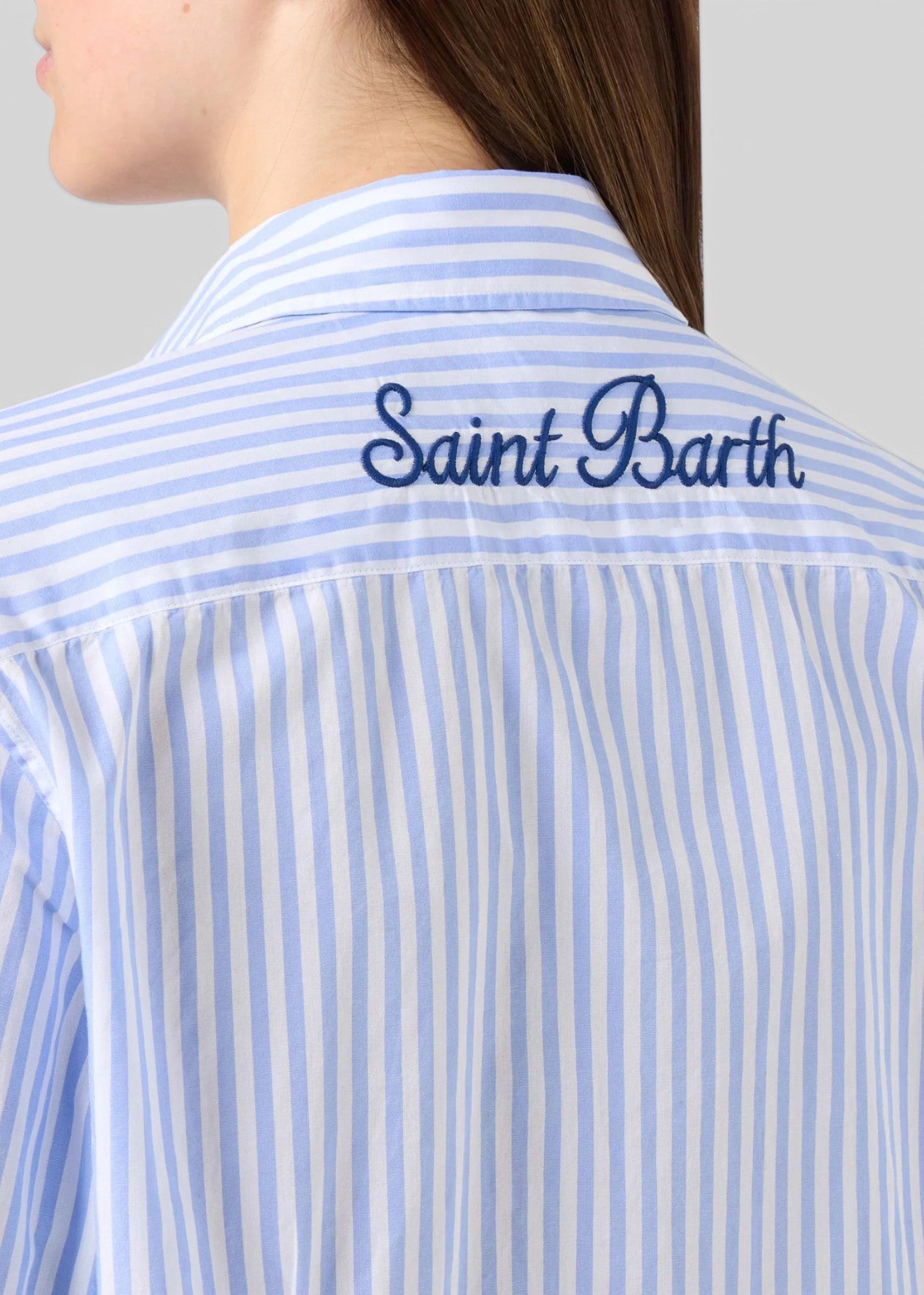 SS26-MDH001 - 01405L CAMICIA MEREDITH - COTTON SB STRIPES V 31 EMB