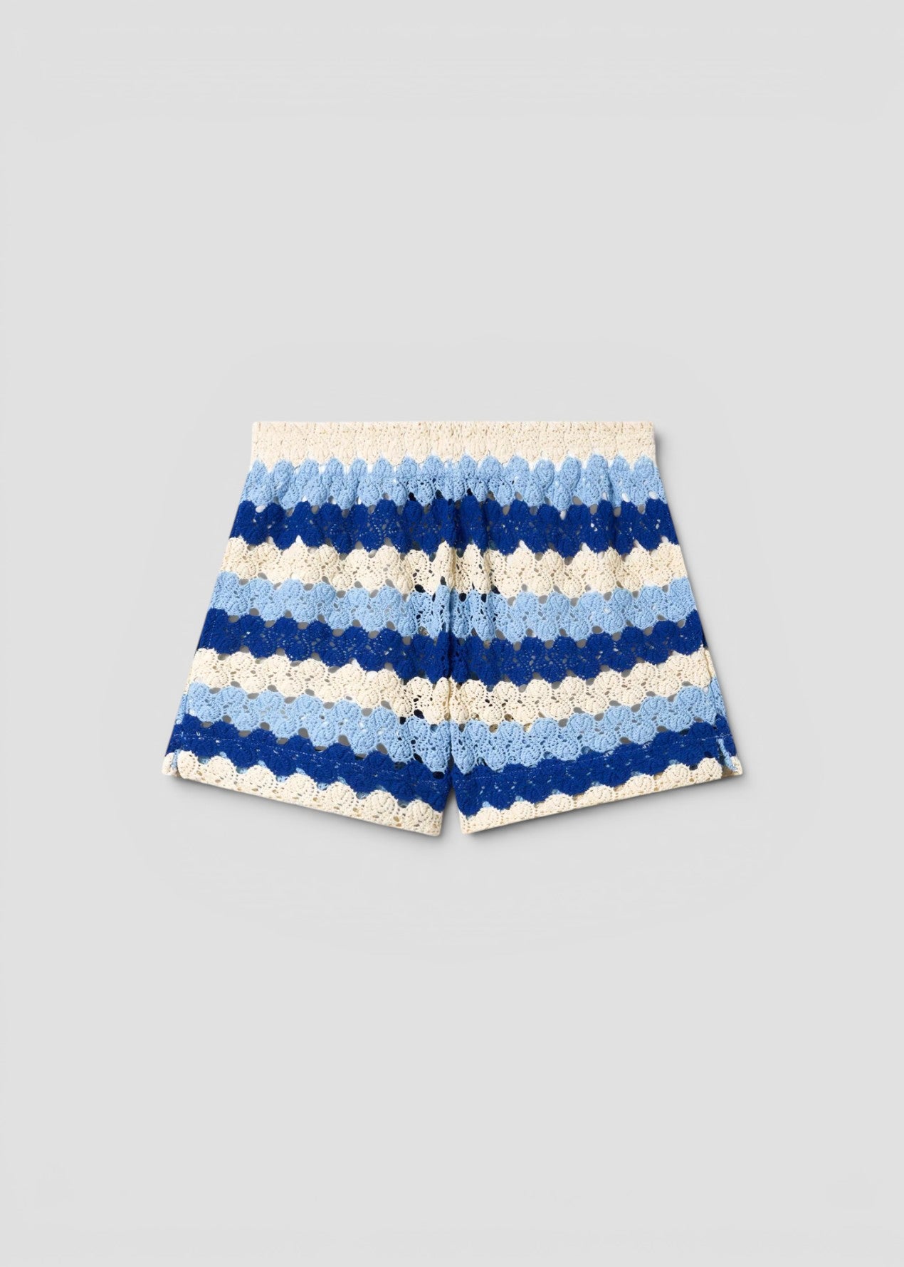 SS26-MEA002 - 00585L PANTALONCINI MEAVE - CROCHET STRIPES WAVE 6131