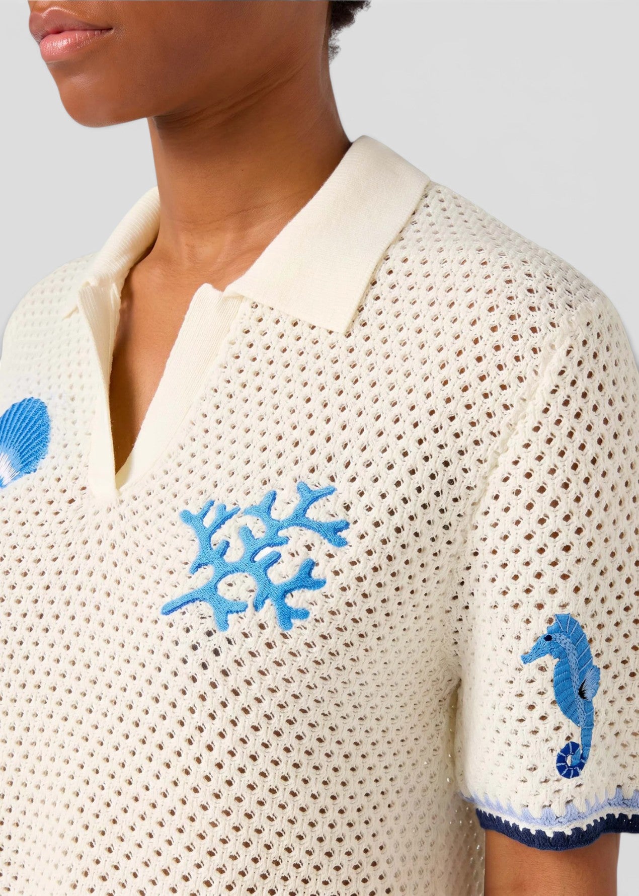 SS26-PIX0001 - 00256L CAMICIA PIXIE - LACE OCEANS 1061 PATCH