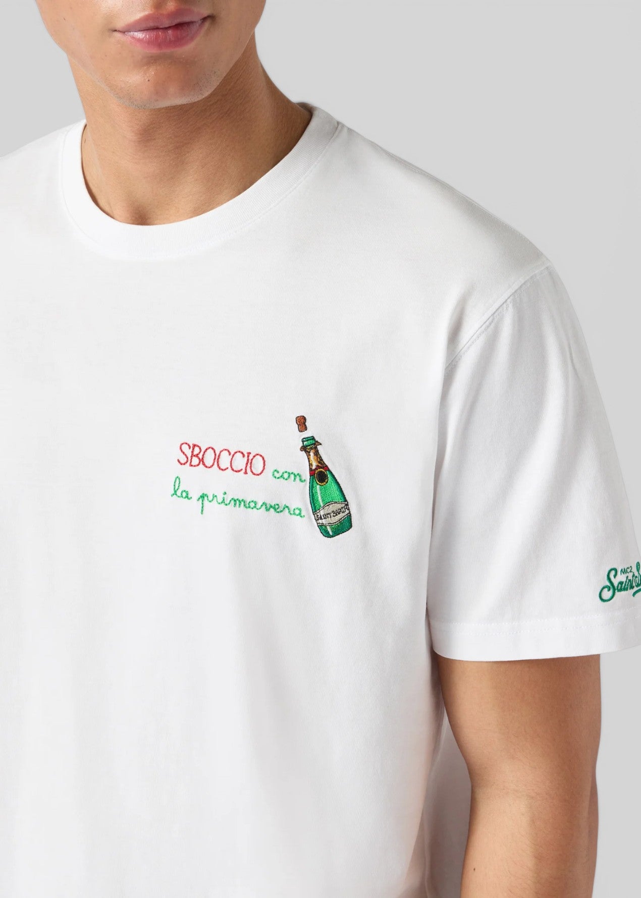 SS26-POT0001 - 00155L T-SHIRT PORTOFINO - SBOCCIO PRIMAVERA 01N EMB