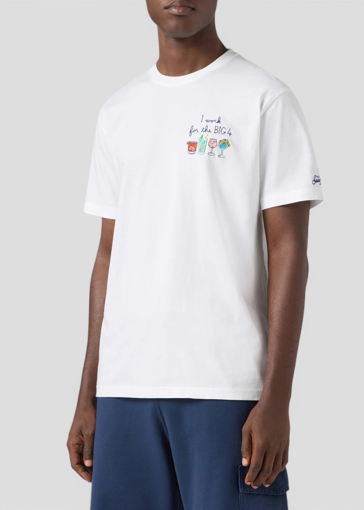 SS26-POT0001 - 00156L T-SHIRT PORTOFINO - BIG FOUR 01N EMB