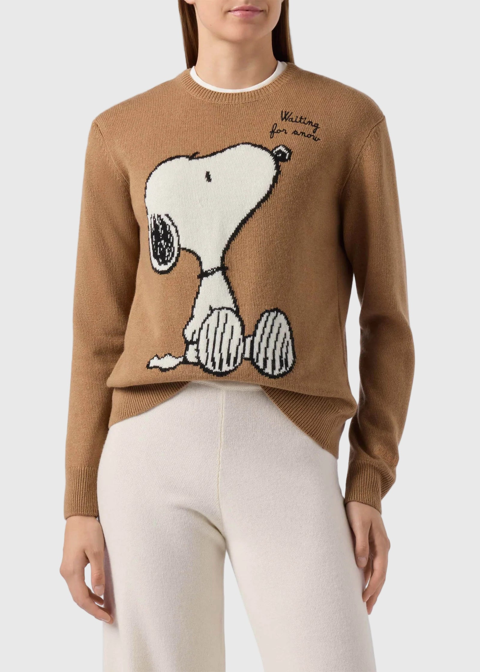 FW25-QUE0010-00435I  NEW QUEEN-SNOOPY WAITING SNOW 19 EMB