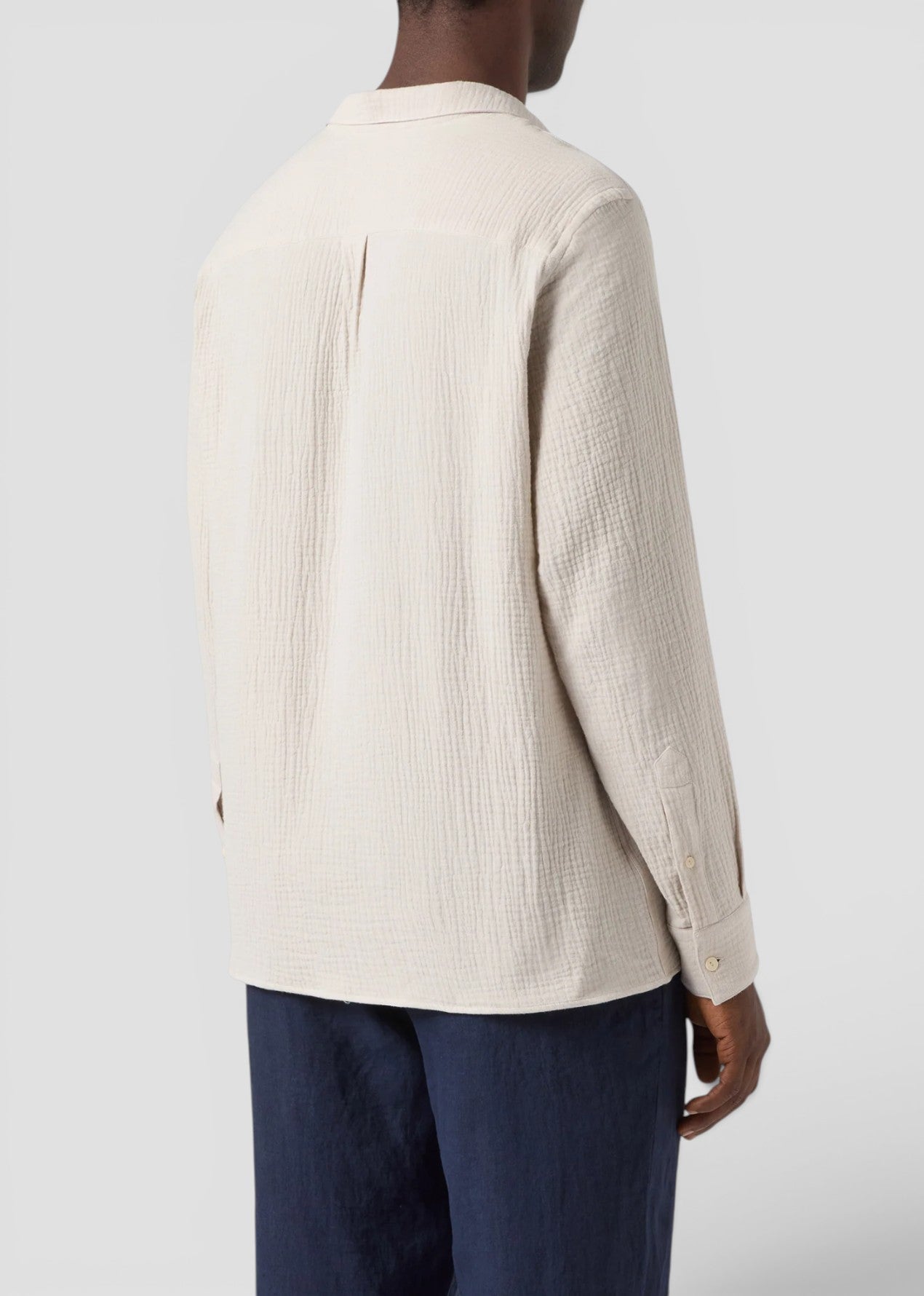 SS26-VNT0001 - 00464L CAMICIA VENTOTENE - COTTON GOFFER 10H GRAIN