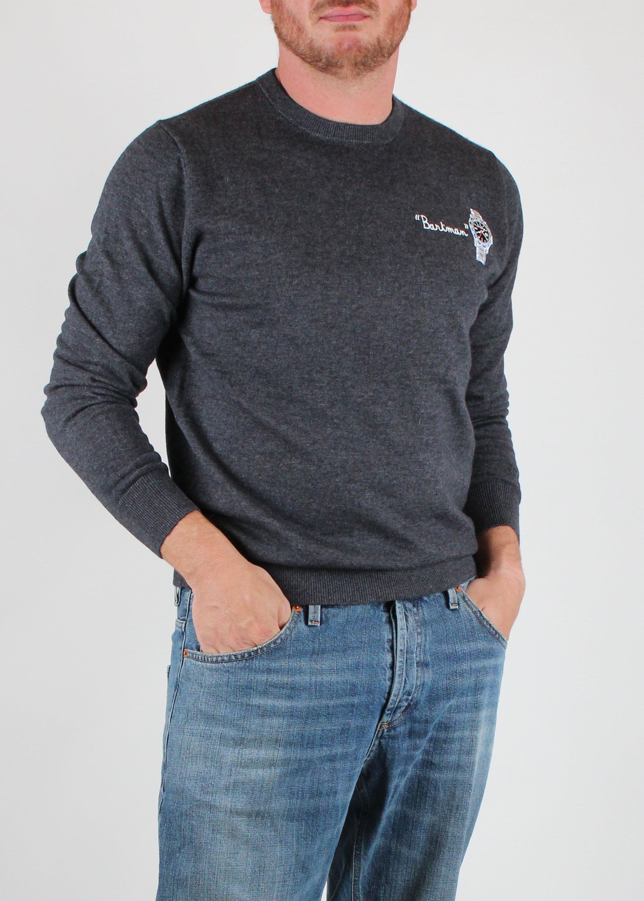 FW25-HER0024-03128I MAGLIONE UOMO  HERON LIGHT -EMBRY SAINT BARTH MAN 15G