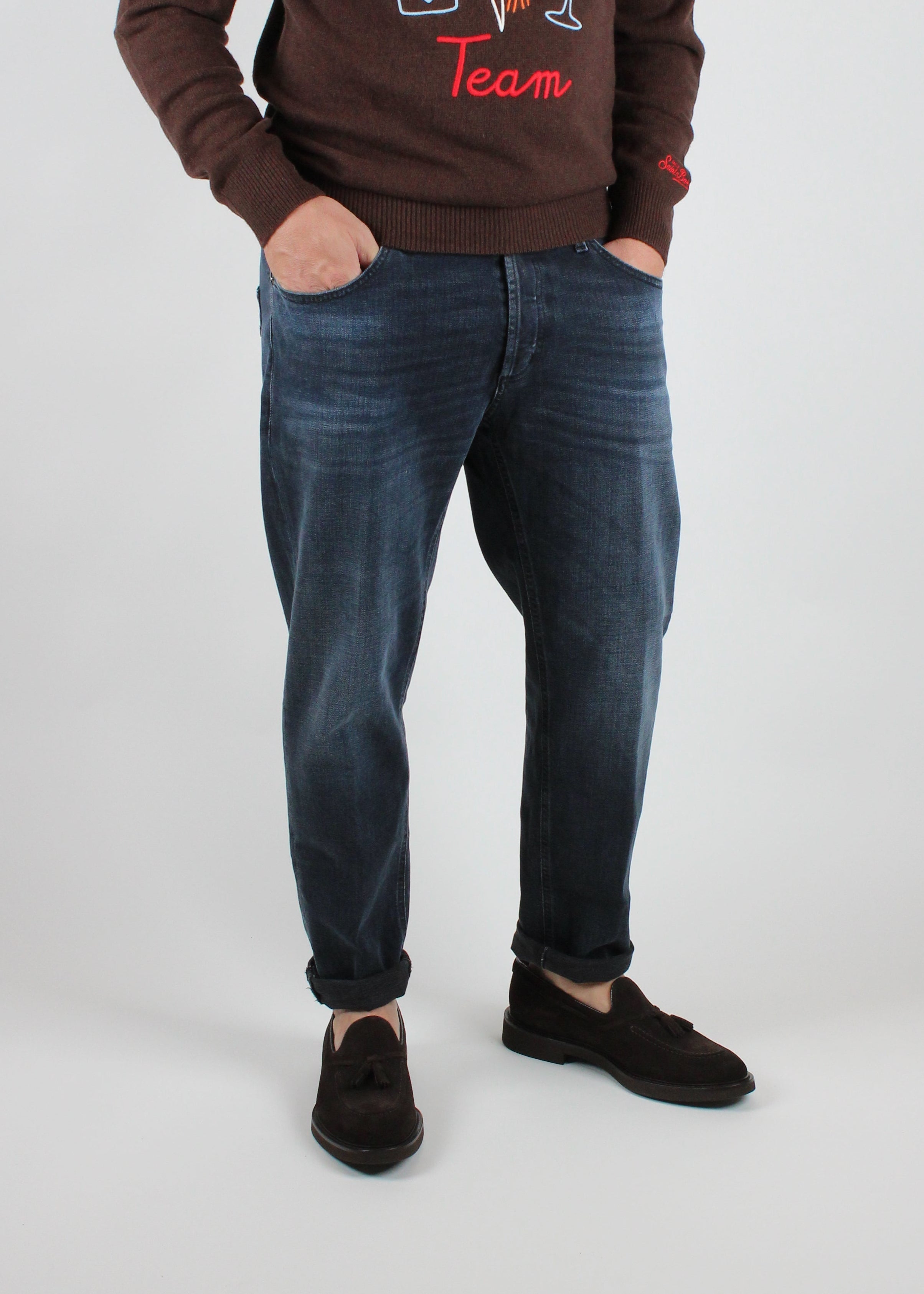 FW25-UP434-DS0355-LV1-899   JEANS  BRIGHTON IN DENIM SCURO SLAVATO