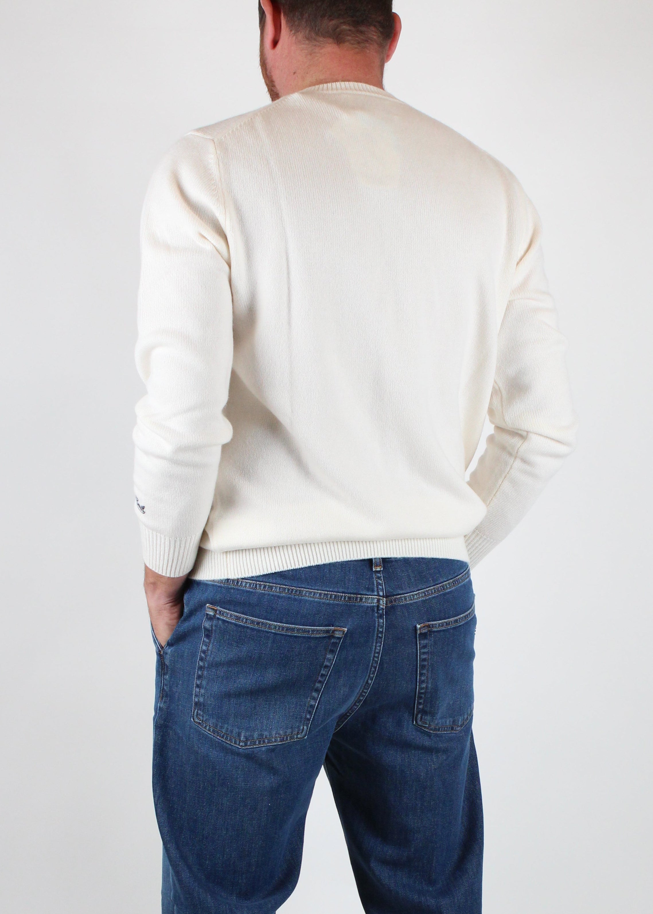 FW25-HER0022-00389I MAGLIONE UOMO  HERON PRINT-CORTINA ROAD 10 EMB