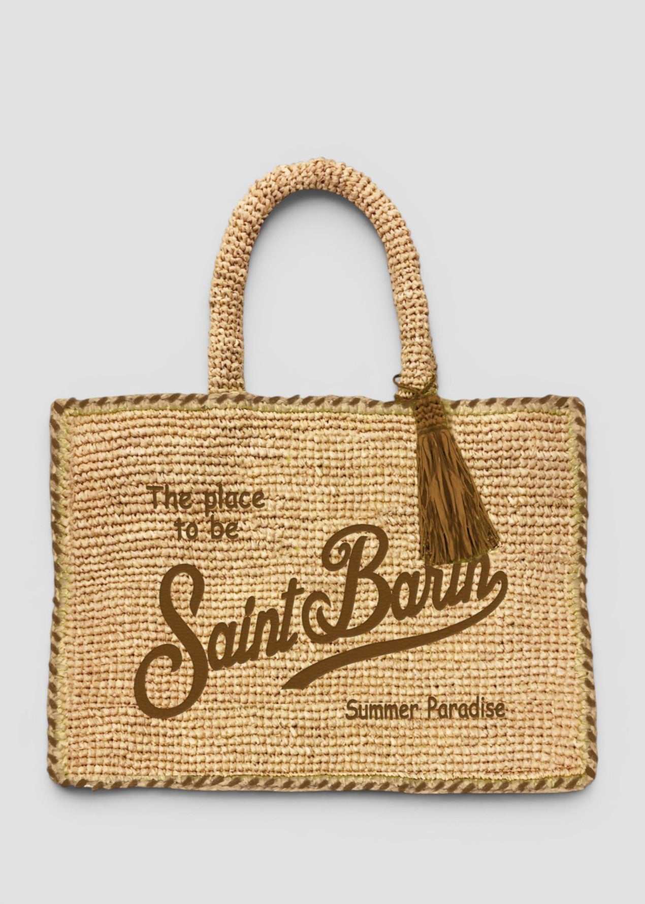 SS26-VANI013 - 00435L BORSA VANITY RAFFIA - BORDER 1119 EMB